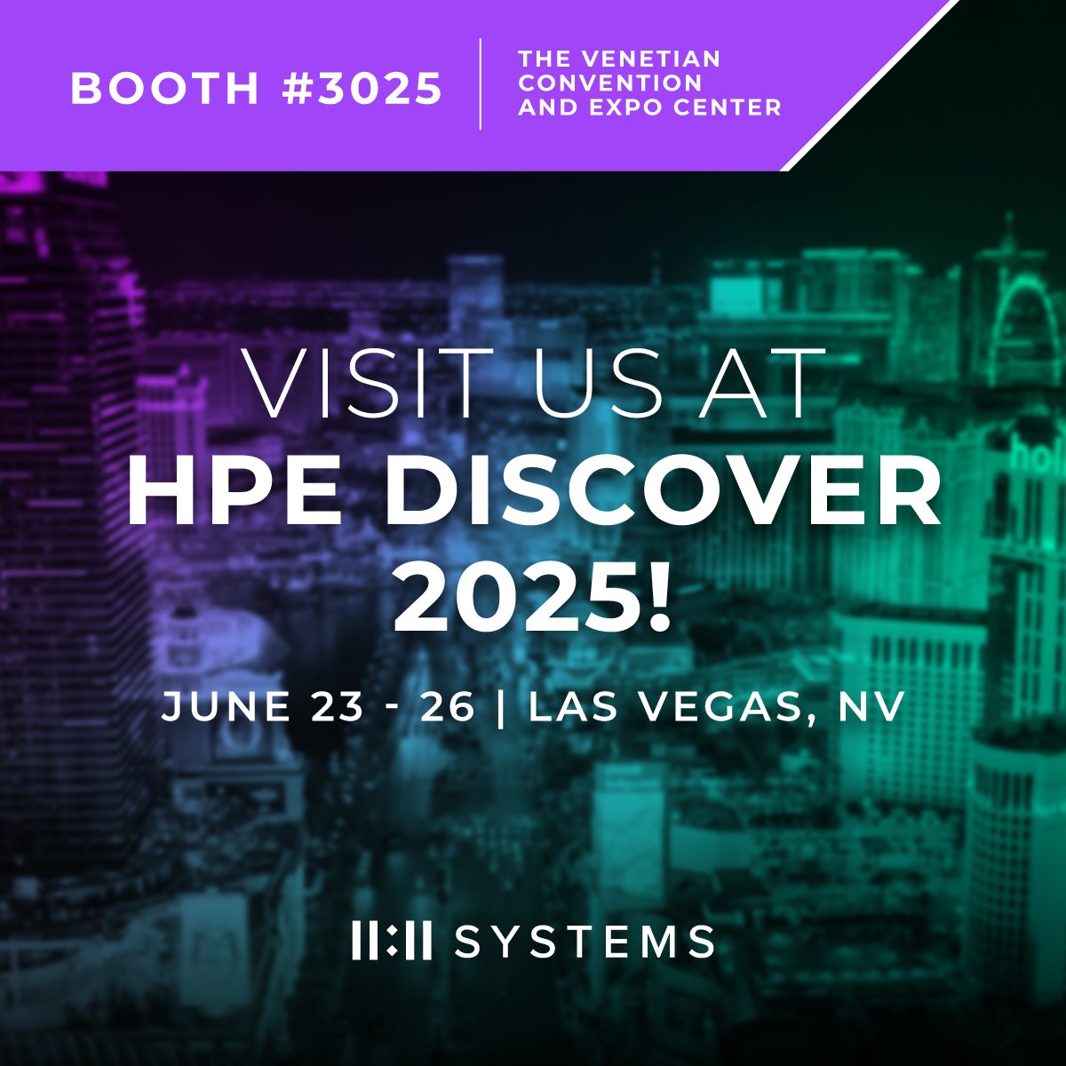 1111systems's tweet image. 🙌 HPE Discover starts today! 🙌
Don't forget to visit booth 3025 to chat with our experts, talk cyber resilience, and grab some awesome swag.
#HPEDiscover