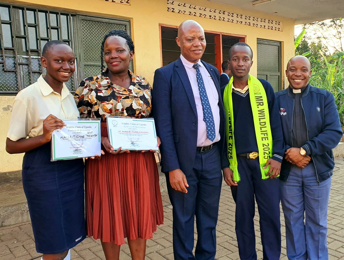 St. Mark's College Namagoma (SMACON) (@smacon24) on Twitter photo Smacon on 🔝
Mr. Wildlife High-school Uganda 🇺🇬 together with our head of department Geography, madam Namubiru Remmy; the headteacher and the chaplain Rev. Moses Senyonyi <a href="/moses_rev30060/">Rev Moses Chaplain</a>
Best Presenter Wildlife Clubs of Uganda 🇺🇬
<a href="/ugwildlife/">Uganda Wildlife Authority</a> <a href="/WildlifeClubsUg/">WILDLIFE CLUBS OF UGANDA</a>
#Smacon Smacon on 🔝
Mr. Wildlife High-school Uganda 🇺🇬 together with our head of department Geography, madam Namubiru Remmy; the headteacher and the chaplain Rev. Moses Senyonyi <a href="/moses_rev30060/">Rev Moses Chaplain</a>
Best Presenter Wildlife Clubs of Uganda 🇺🇬
<a href="/ugwildlife/">Uganda Wildlife Authority</a> <a href="/WildlifeClubsUg/">WILDLIFE CLUBS OF UGANDA</a>
#Smacon