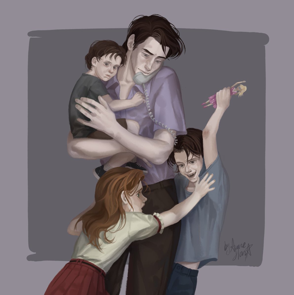 William is being daddy 
Again

#fnaf #aftonfamily #williamafton #michaelafton