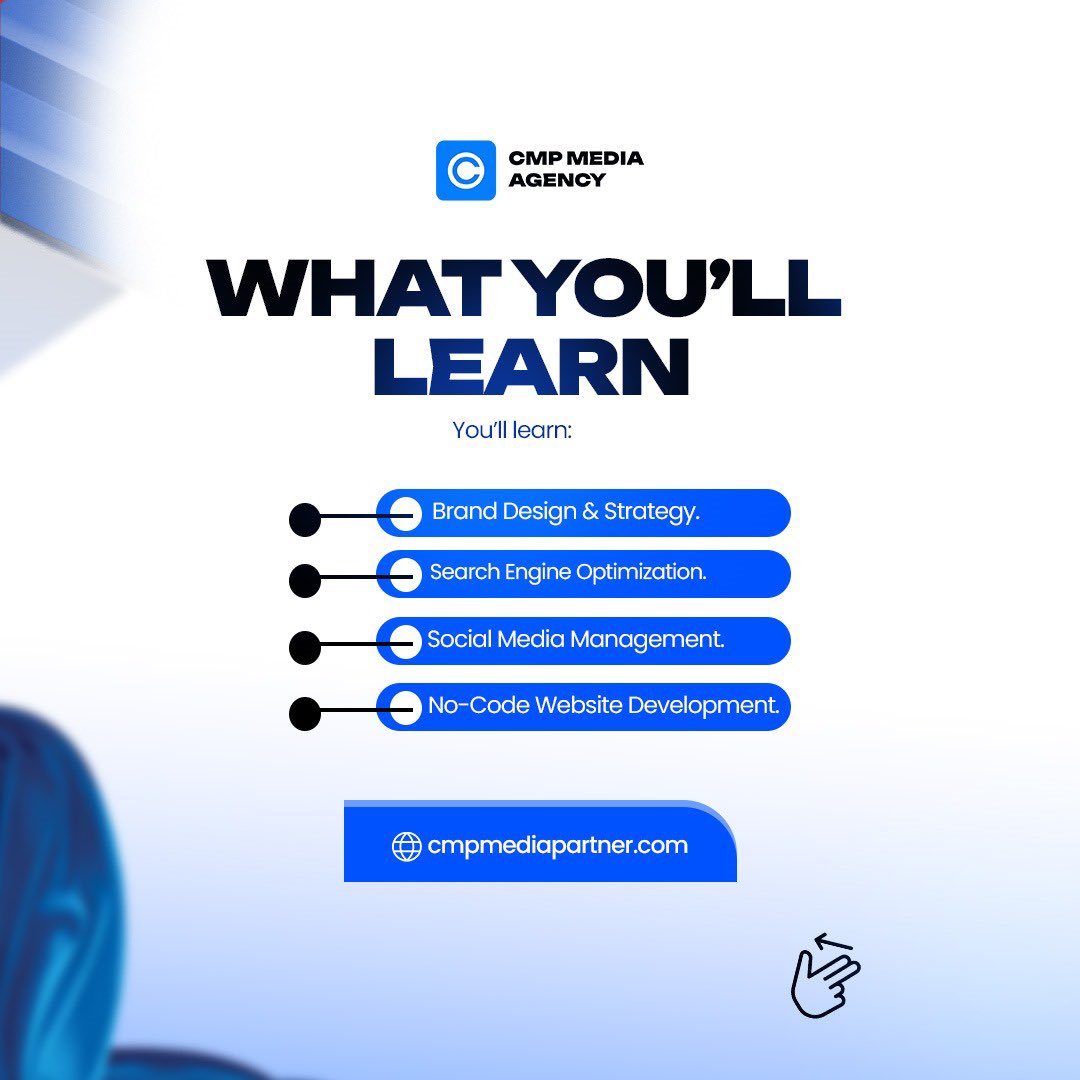 cmpmediapartner's tweet photo. You're not lazy — you just never got the right tools.
CMP Bootcamp gives you real digital skills in 3 months:
✅ Design
✅ SEO
✅ Content
✅ Social media
•Job support
Start now 👉 https://t.co/Z8ay4J7n0w
#cmpbootcamp #techforbeginners https://t.co/FJKbST9fet