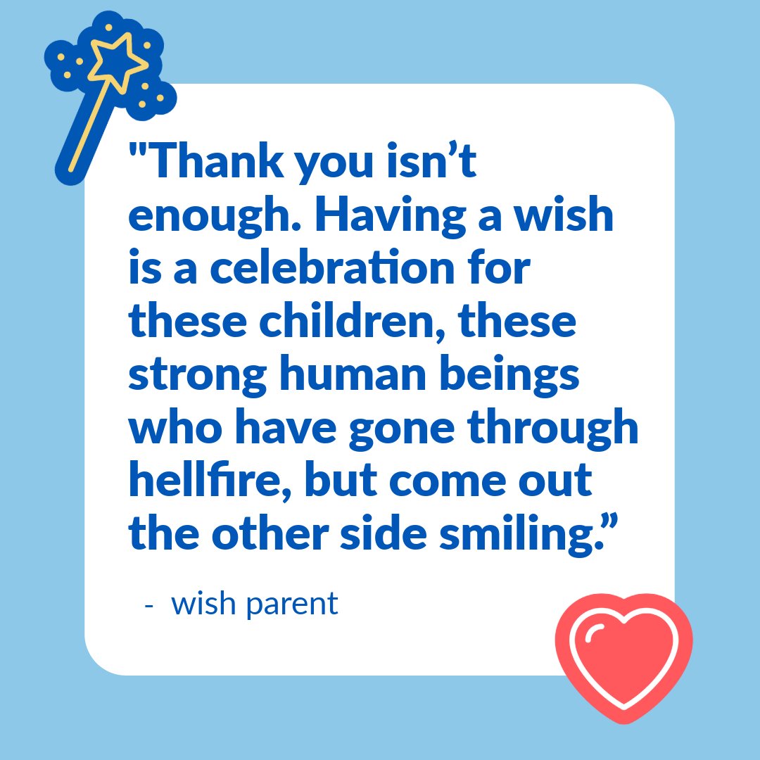 The wishes we grant have the power to rescue the magic of childhood. They give children living with critical illness the chance to dream big and let their imaginations run free during their toughest times. ⭐

With your help, we're making a difference when it's needed most. 💙