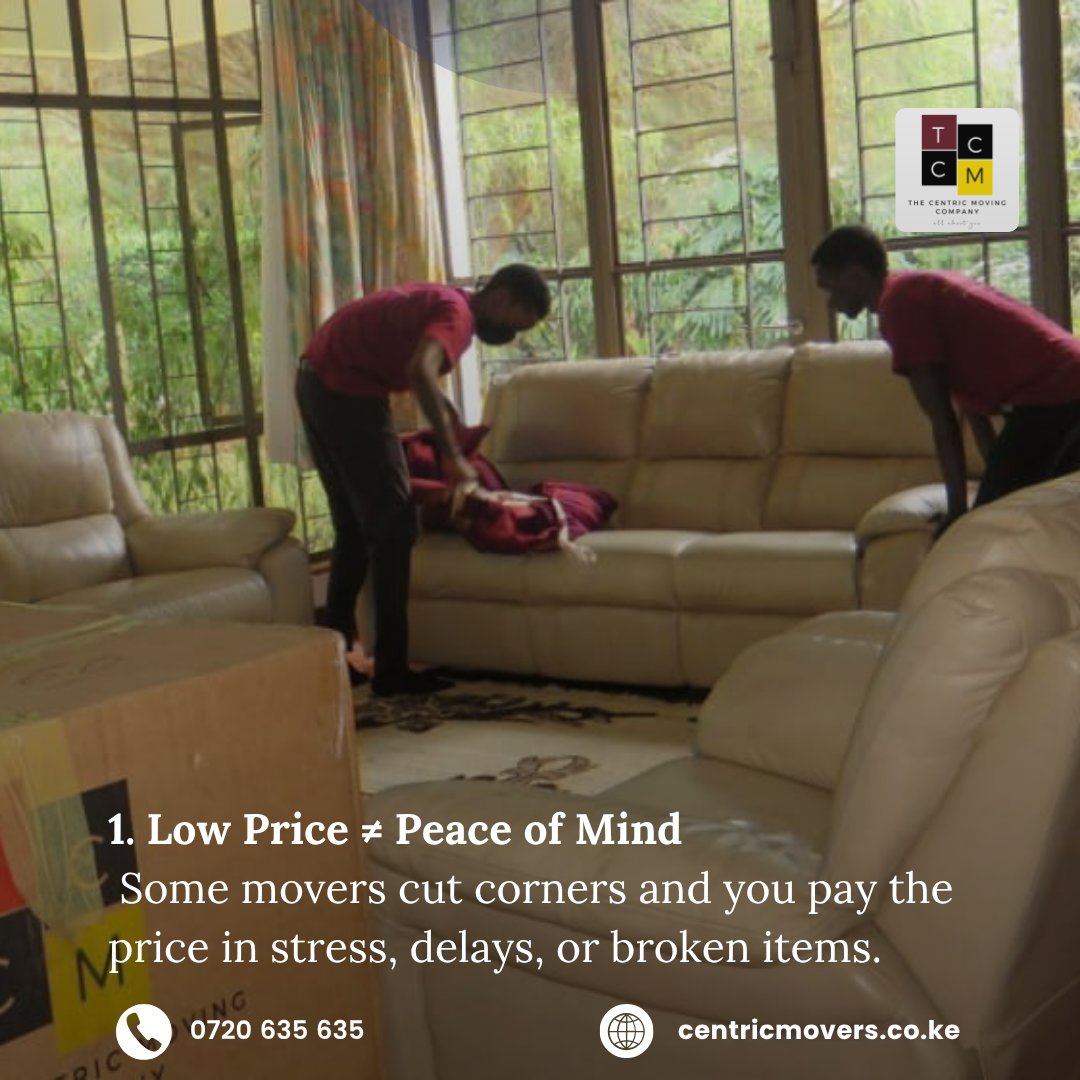 centricmoving's tweet image. Thinking of moving? Don’t let price be your only guide. 🛻💡
A cheap move can cost you more in the long run, damaged items, delays, or last-minute surprises.

Invest in peace of mind, not just the lowest quote.

#MovingTips  #RelocationMadeEasy #CentricMovers #moversinnairobi