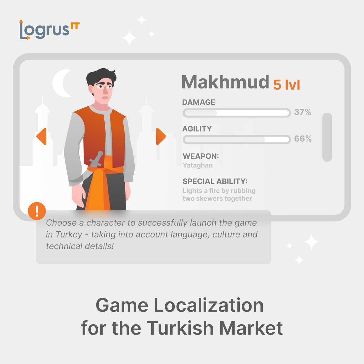 Logrus_IT's tweet image. Quality localization into Turkish requires an understanding of the country’s market as well as its linguistic and cultural nuances. 
What Should You Know about Game Localization for the Turkish Market?
More details: games.logrusit.com/en/news/locali…
#LogrusIT #GameDev #GameDevelopment