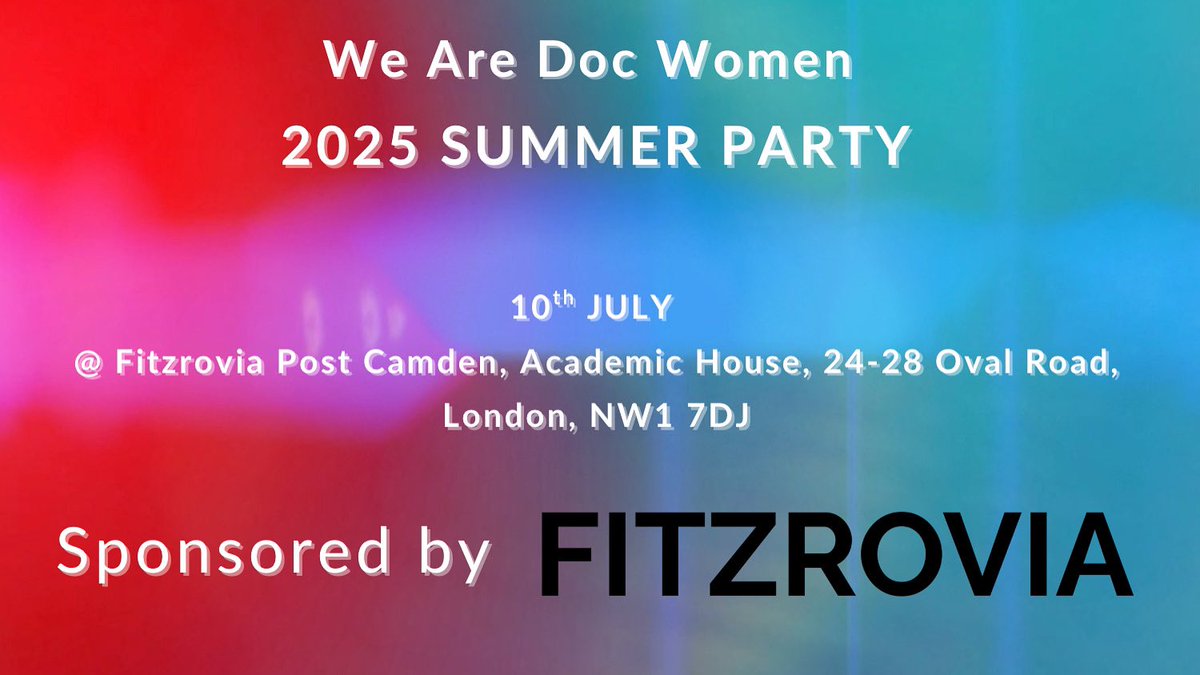 TICKET LINK: eventbrite.com/e/142785363164…

RUN don’t walk…to secure your tickets for our annual WADW summer party - 10th JULY 2025!

This one is shaping up to be a big one! The cost of £15 includes drinks and a wonderful buffet sponsored by Fitzrovia Post.