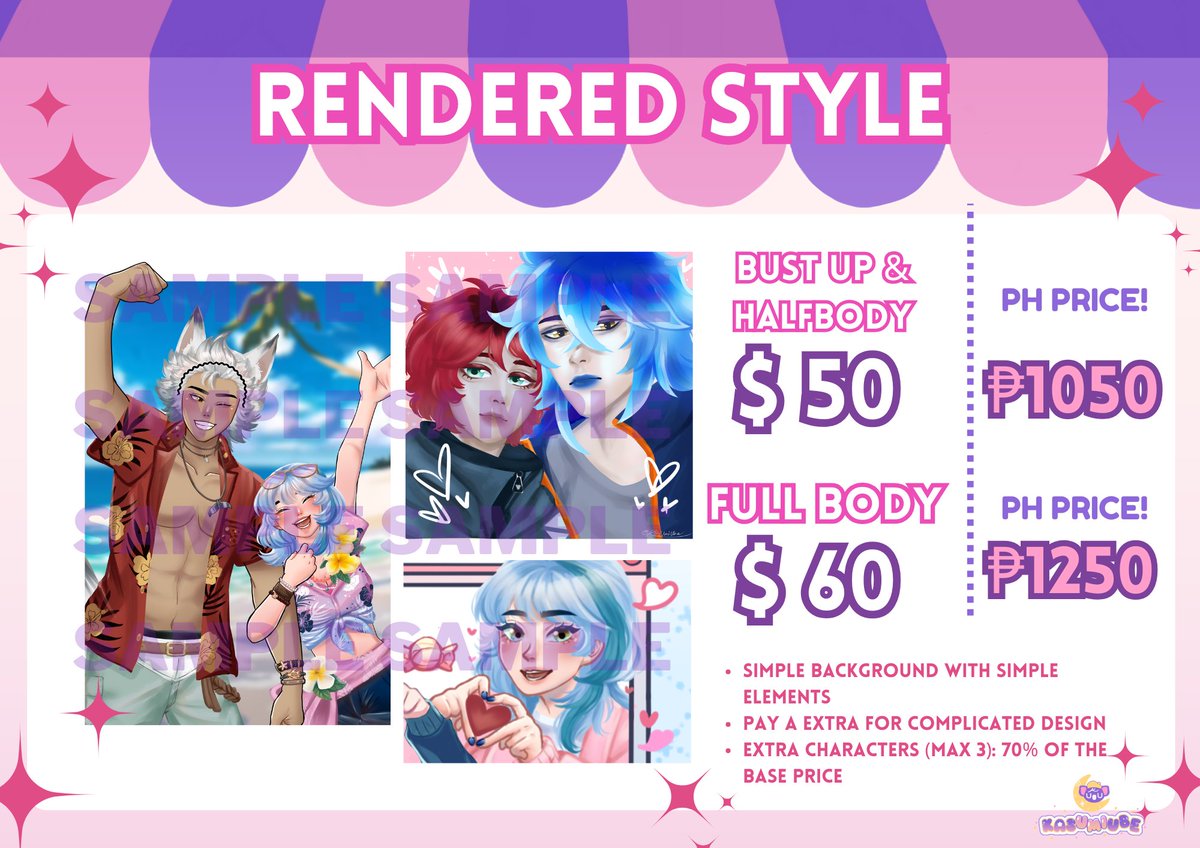 KasUmiUbe's tweet image. ༓☾ OPEN FOR ART COMMISSIONS ☽༓    
Rts are appreciated!! ૮꒰ ˶• ༝ •˶꒱ა ♡  

✨TOS: kasumiube.carrd.co/#tos 
⭐️PH Order form: forms.gle/KVEqqQJvwQL264…
🌟 DMS/Email: OPEN!
⚝──⭒─⭑─⭒──⚝──⭒─⭑─⭒──⚝──⭒─⭑─⭒──⚝
#artcommissions #CommissionSheet
