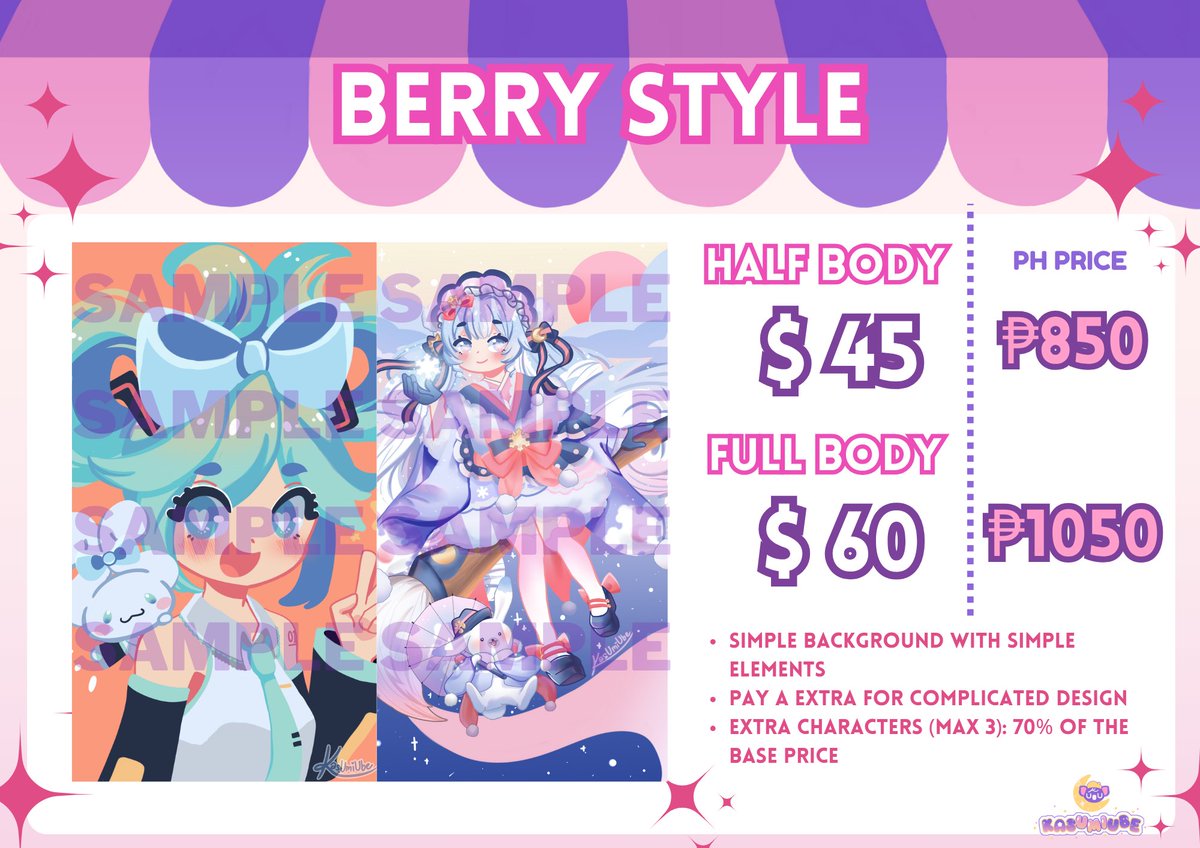 KasUmiUbe's tweet image. ༓☾ OPEN FOR ART COMMISSIONS ☽༓    
Rts are appreciated!! ૮꒰ ˶• ༝ •˶꒱ა ♡  

✨TOS: kasumiube.carrd.co/#tos 
⭐️PH Order form: forms.gle/KVEqqQJvwQL264…
🌟 DMS/Email: OPEN!
⚝──⭒─⭑─⭒──⚝──⭒─⭑─⭒──⚝──⭒─⭑─⭒──⚝
#artcommissions #CommissionSheet