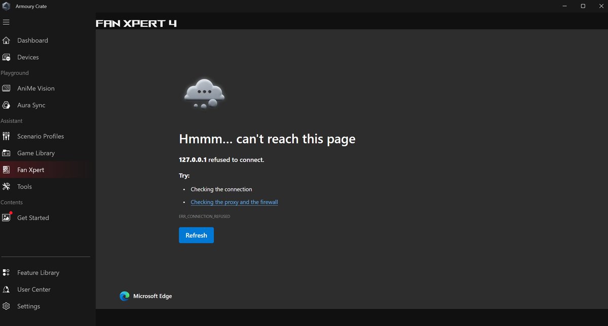 Hey <a href="/ASUS_ROG/">ROG Global</a> Why is critical software like fan expert using Edge to control my fan speed? Yall are REALLY making MSI and every other brand that isn't absolutely insane look hella appealing.