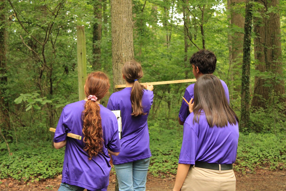 DelawareForests's tweet photo. Last week, #NetDE FFA Forestry CDE (Career Development Event) high school and middle school FFA chapters were tested on various aspects of forestry, including tree identification, dendrometry (measuring tree volume), navigating a compass course, and evaluating a tree stand. https://t.co/UdtTS0NHKu