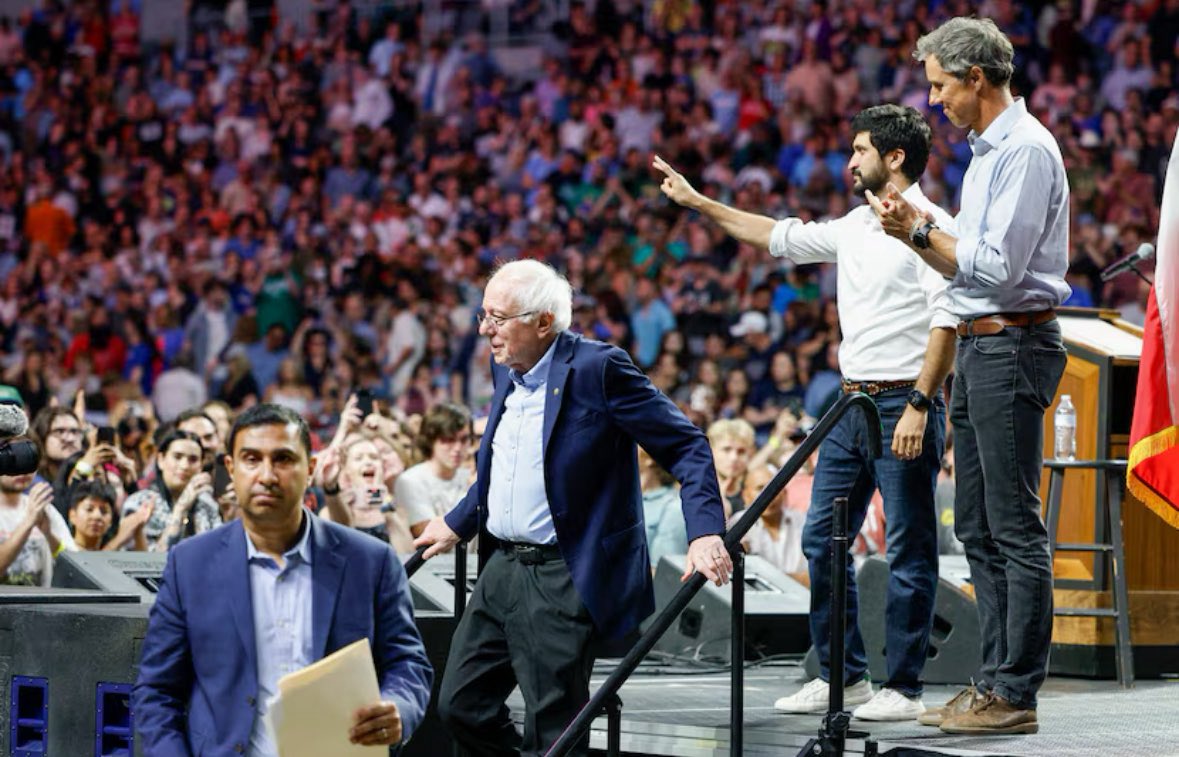 Last night, Bernie, Beto and I rallied  in Republican-dominated North Texas against endless war, against billionaire tax giveaways, and FOR a new kind of Democratic Party uncorrupted by big money.