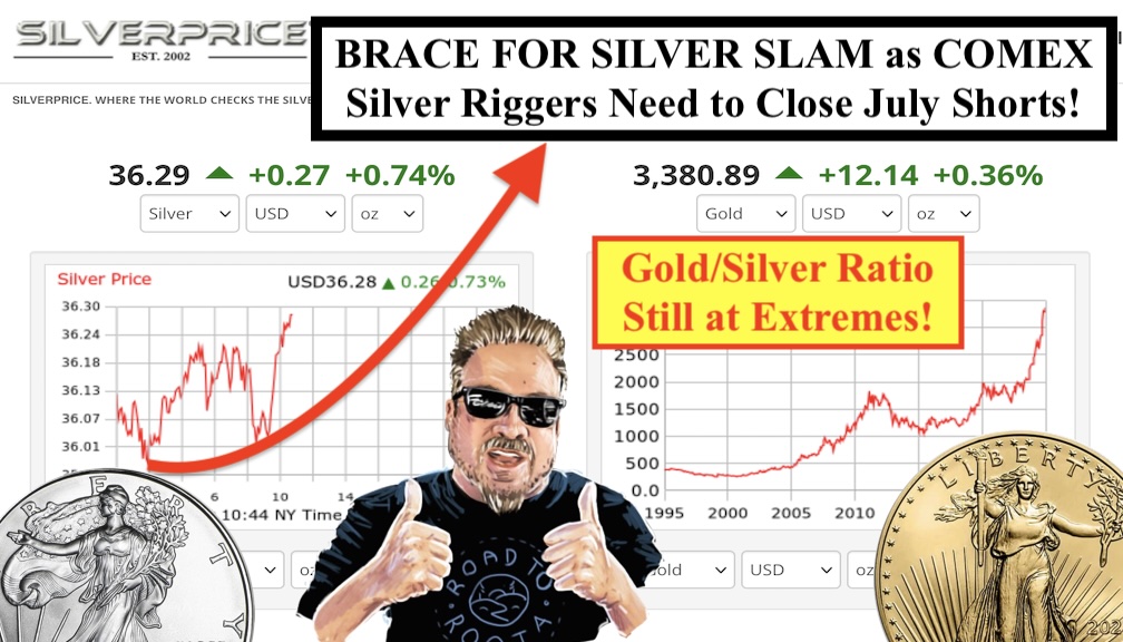RoadtoRoota (@roadtoroota) on Twitter photo SILVER ALERT! BRACE FOR SILVER SLAM as COMEX Silver Riggers Need to Close July Shorts! (Bix Weir)📢📢📢 <a href="/WallStreetMav/">Wall Street Mav</a> <a href="/clif_high/">clif is antiselenite</a> <a href="/Beyond_Mystic/">Jean-Claude</a> <a href="/silverguru22/">David Morgan</a>
youtu.be/7hCRxX_RJjM SILVER ALERT! BRACE FOR SILVER SLAM as COMEX Silver Riggers Need to Close July Shorts! (Bix Weir)📢📢📢 <a href="/WallStreetMav/">Wall Street Mav</a> <a href="/clif_high/">clif is antiselenite</a> <a href="/Beyond_Mystic/">Jean-Claude</a> <a href="/silverguru22/">David Morgan</a>
youtu.be/7hCRxX_RJjM
