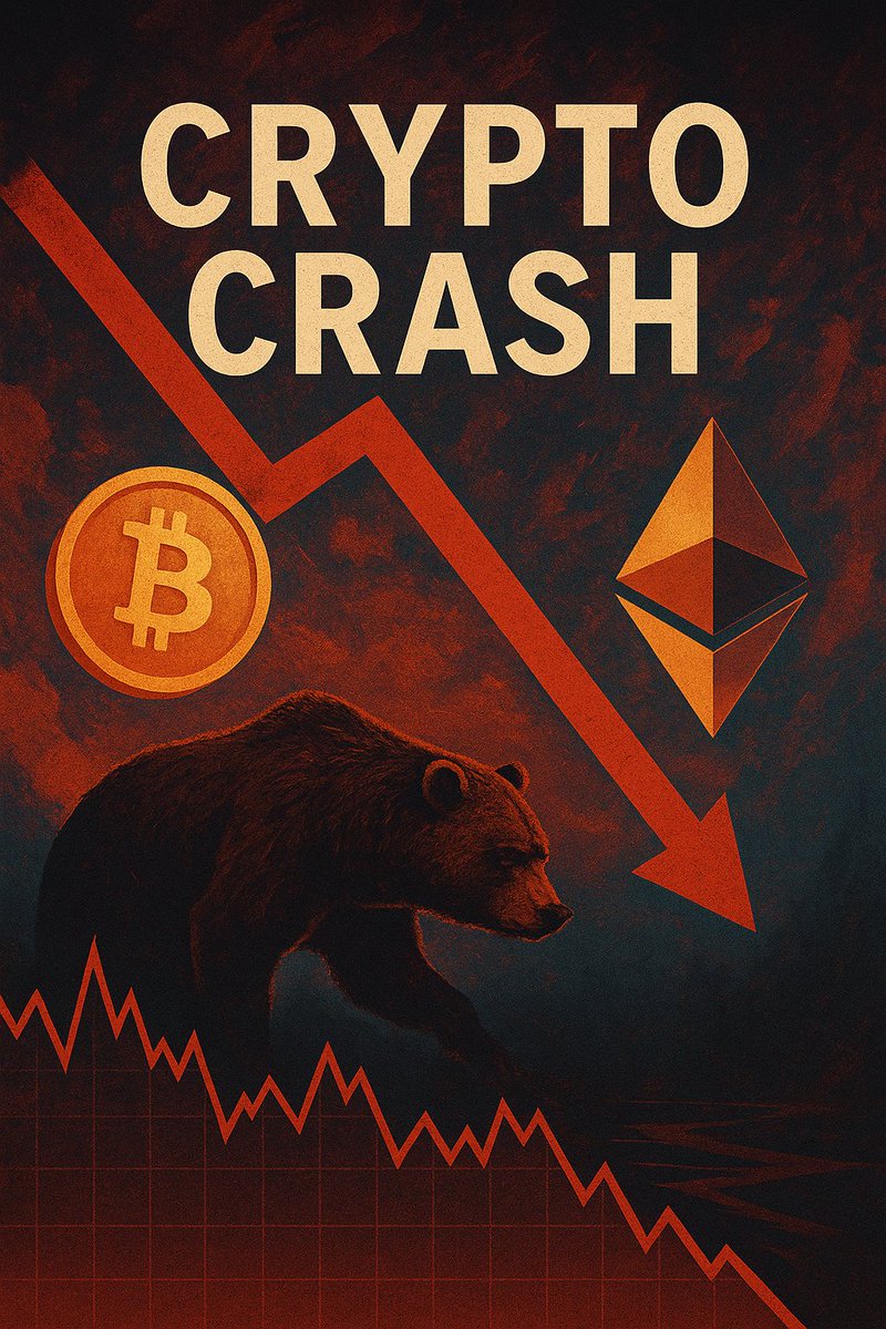 🔻Crypto market flashback: “crypto crash” is trending again. $BTC, $ETH, and alts pulling back as fear creeps back in.With the Fear &amp; Greed Index dropping, are you:
💰Buying the dip 
🧊Staying on the sidelines 
😱Panic selling  

What’s your next move? 
#CryptoCrash #FearAndGreed