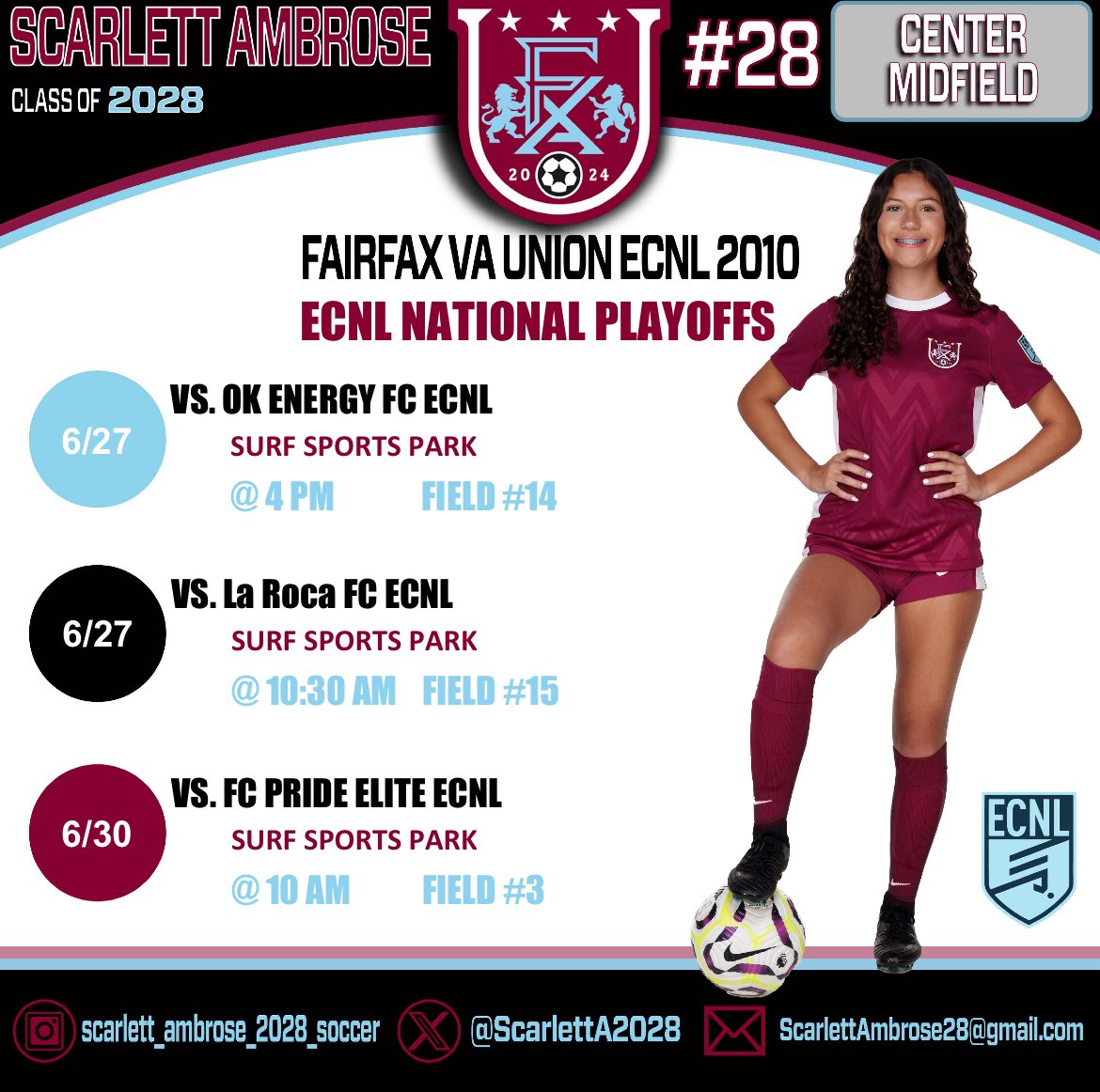 Excited to play in the Champions League Bracket at ECNL National Play-Offs this week! <a href="/UnionECNL/">Union ECNL Girls Recruiting</a> <a href="/ECNLMidNorth/">ECNL Mid Atlantic & North Atlantic</a> <a href="/TopDrawerSoccer/">TopDrawerSoccer</a> <a href="/PrepSoccer/">Prep Soccer ⚽️</a> <a href="/ECNLgirls/">ECNL Girls</a> <a href="/ecnl2010/">Union 10 ECNL</a> <a href="/ImCollegeSoccer/">College Soccer Truth ™</a> <a href="/ImYouthSoccer/">ECNL/GA/Recruiting/College Soccer</a> <a href="/TheSoccerWire/">SoccerWire</a>