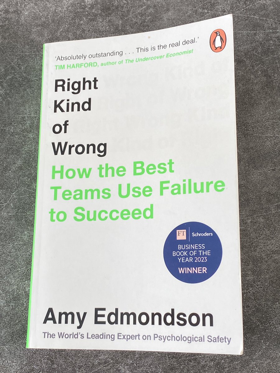 PMccoubrie's tweet image. Simply brilliant book from @AmyCEdmondson. Should be mandatory for all doctors and healthcare leaders. 

The kind of unique book that changes the way you see the world