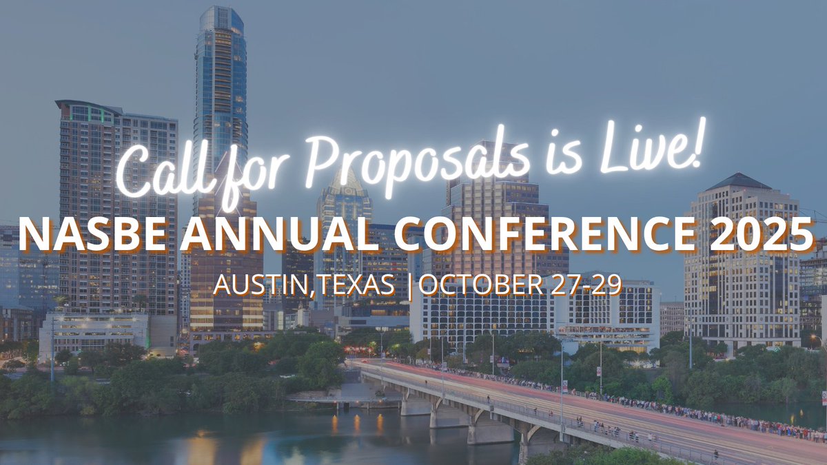 ONE WEEK LEFT to submit proposals for
<a href="/NASBE/">NASBE</a>’s 2025 #AnnualConference in Austin, TX from Oct 27–29! Showcase your state's standout work in #educationpolicy! nasbe.org/call-for-annua…