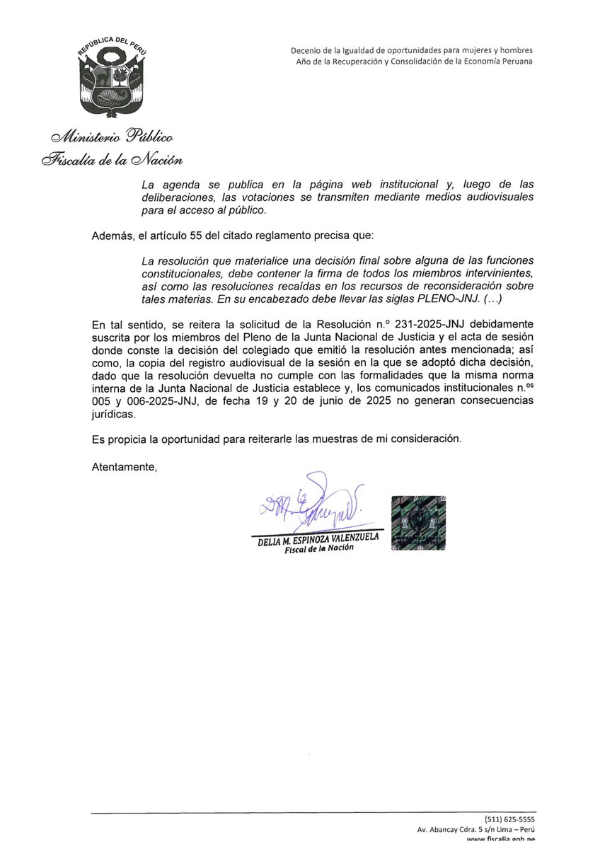Ministerio Público tweet media