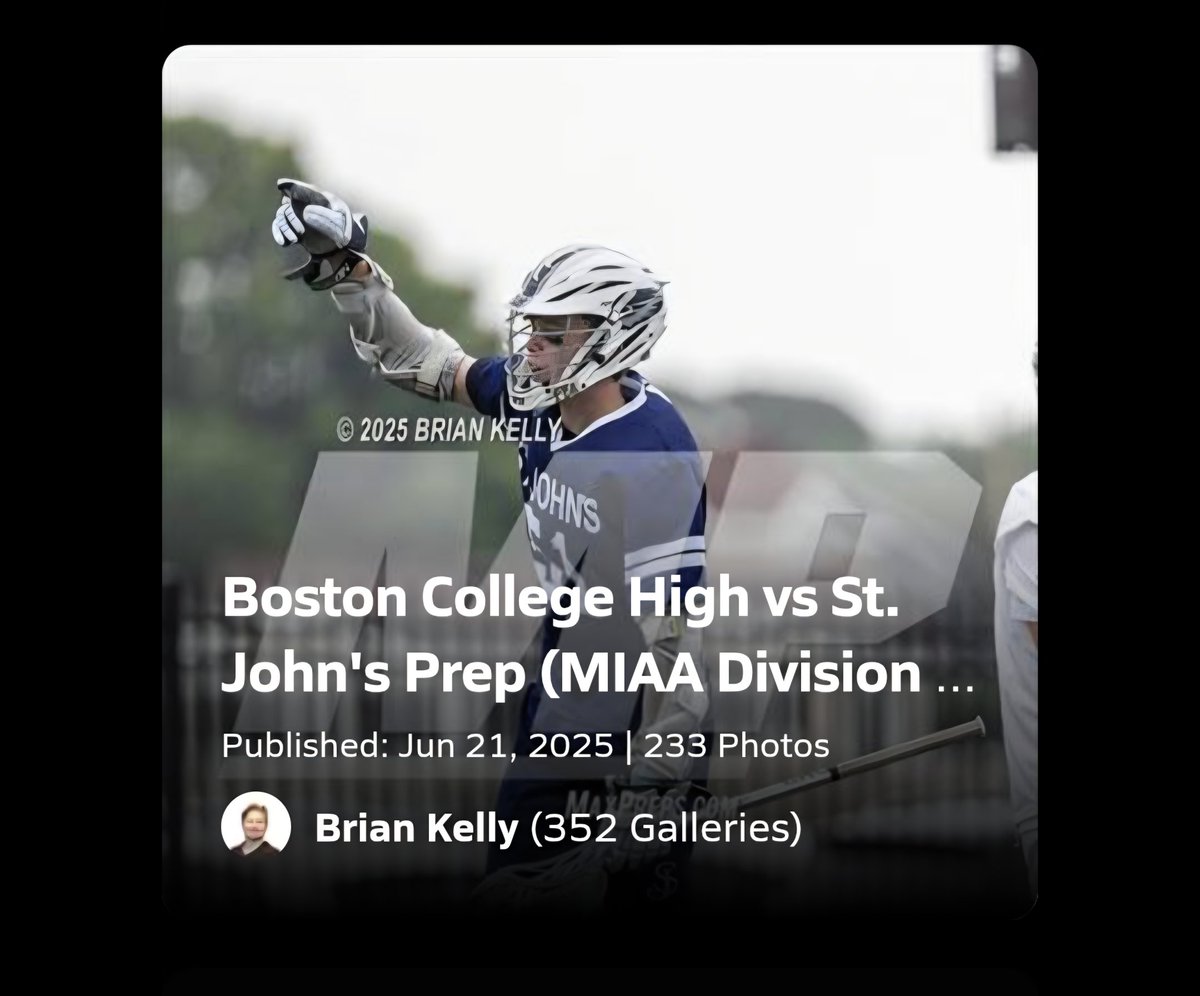 Photos from BCH vs SJP MIAA D1 Lax finals is now posted on Maxpreps!

Gallery link: maxpreps.com/photography/ga…