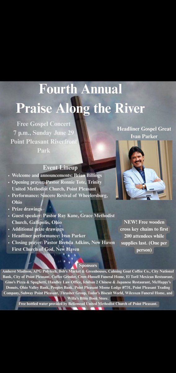 MayorBillings's tweet photo. Hope to see many of you on Sunday, June 29th @ 7:00 p.m. https://t.co/XoqlEGI72J