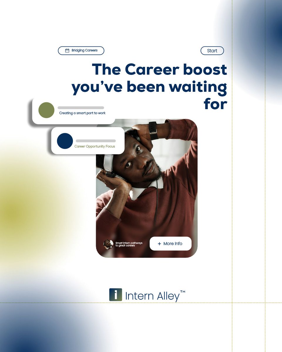 Intern_Alley's tweet photo. 🚨 Looking for internships that actually lead somewhere?
Welcome to InternAlley — where your career journey begins! 🛤️💼"Open a world of limitless opportunities"
#InternAlley #InternGoals #CareerKickstart #WorkExperience #FutureLeaders #YouthEmpowerment #InternConnect https://t.co/CIo0hMZBs9