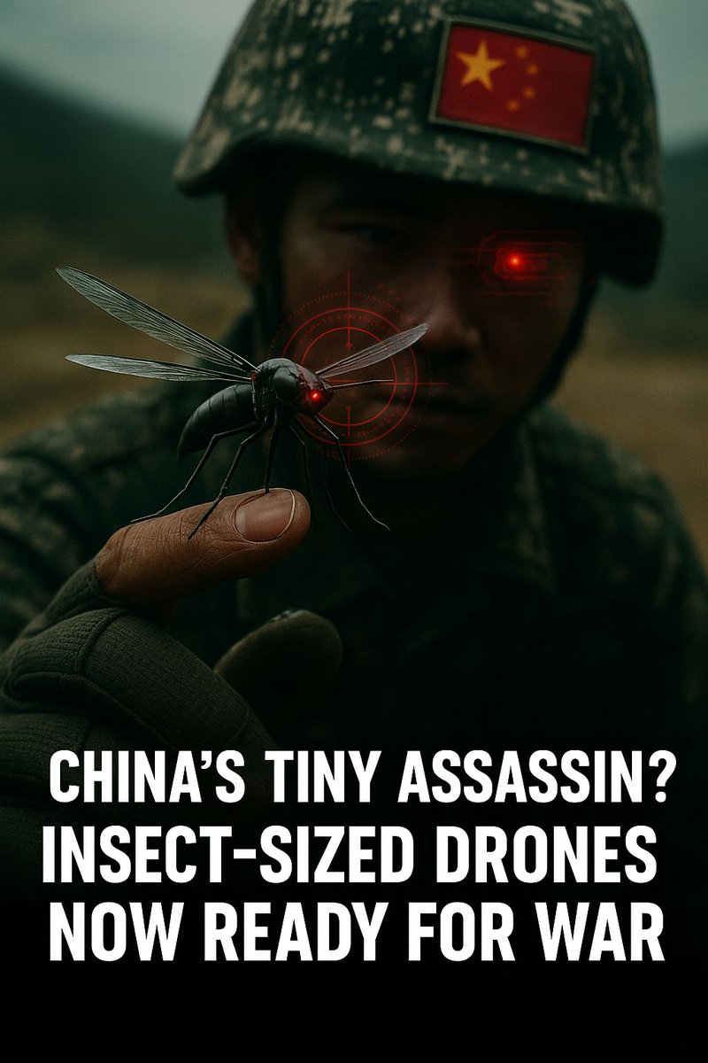 DrTubaSiddiqui's tweet photo. https://t.co/kS5IvdIRWg

#randomiser 
#ChinaSpyDrone  
#MicroDrone  
#InsectDrone  
#SurveillanceTechnology  
#NextGenDrones  
#MilitaryInnovation  
#SpyTech2025  
#UrbanWarfare  
#MAVTechnology  
#StealthDrones  
#ChinaMilitaryTech  
#AIinWarfare  
#DefenseTech  
#Drones https://t.co/hN734NqEG1