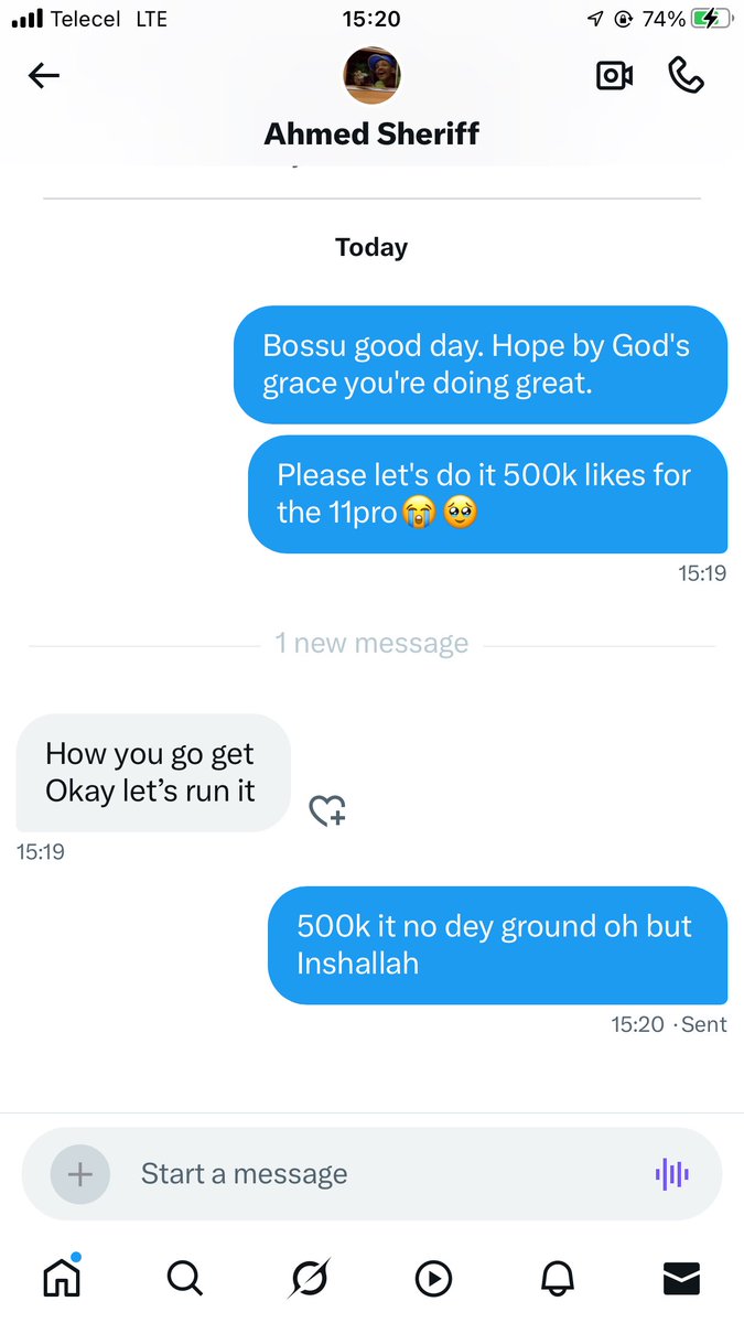 messiah_07's tweet image. Hi X/Twitter family I've been using my iPhone 6s Plus for more than 5 years. And now I've gotten the opportunity to change to iphone 11pro by getting 500k likes on this post. Please show me mercy and like this this post if you come across it🥹❤️🙏🏾