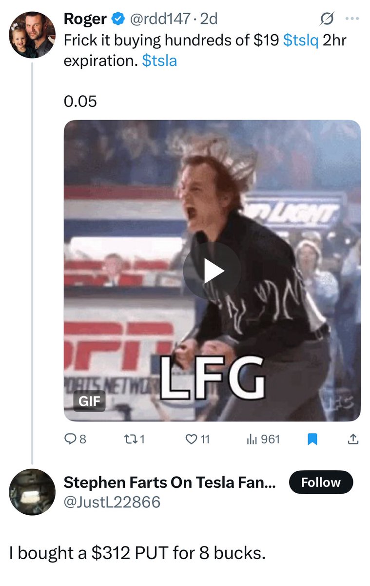 Ray (@ray4tesla) on Twitter photo TSLAQ cultists like <a href="/rdd147/">Roger</a> and @justL22866 are geniuses. TSLAQ cultists like <a href="/rdd147/">Roger</a> and @justL22866 are geniuses.