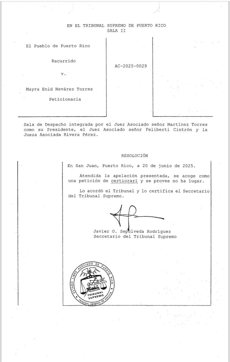 No ha lugar!!!! Mayra Nevarez Torres a la carcel por causarle la muerte a Justin Santos