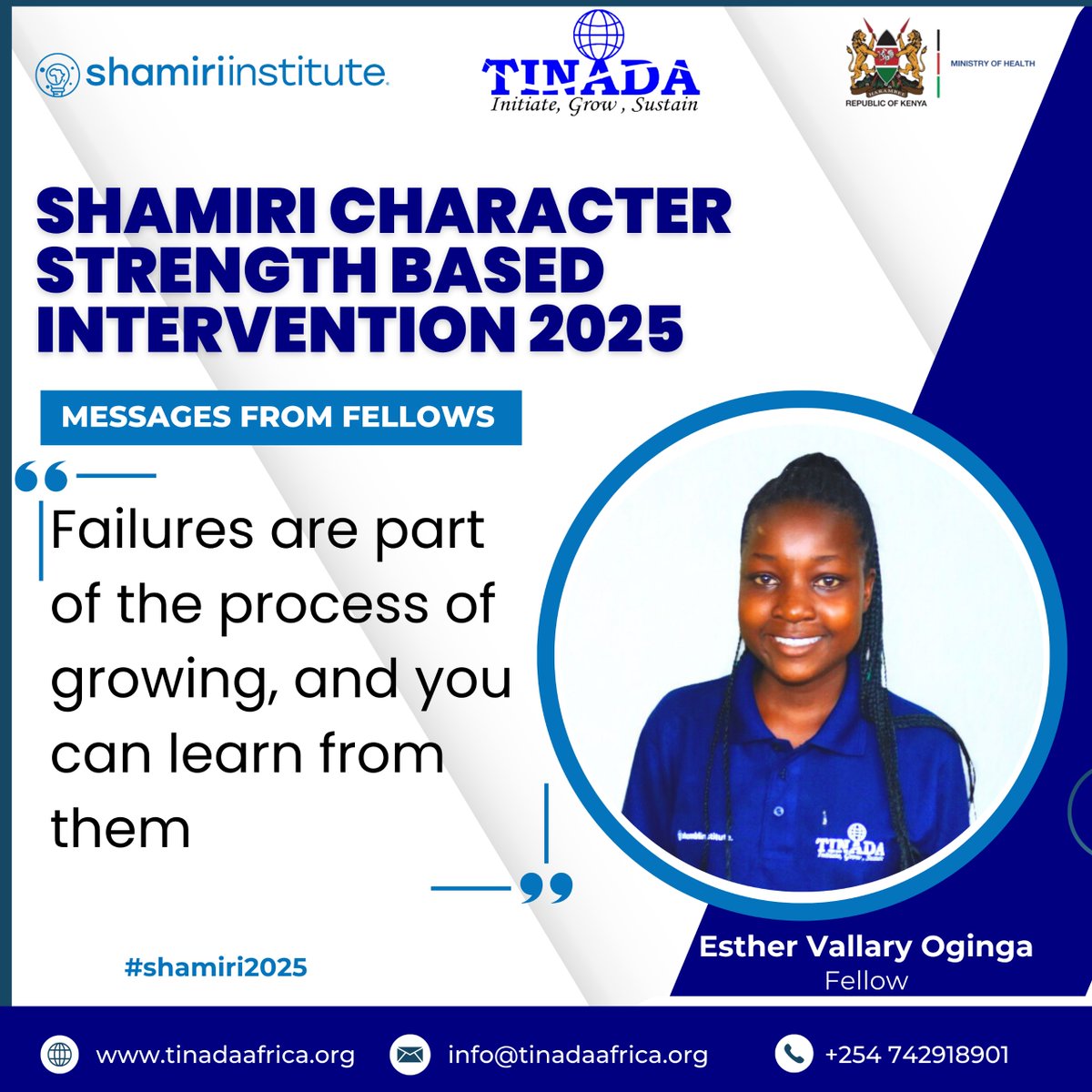 TINADA Youth Action Africa (TYAAfriq) (@tinadaorg) on Twitter photo Failing doesn’t mean you’re failing—it means you’re trying.
#Growthmindset
<a href="/ShamiriTeam/">Shamiri Institute</a> Failing doesn’t mean you’re failing—it means you’re trying.
#Growthmindset
<a href="/ShamiriTeam/">Shamiri Institute</a>