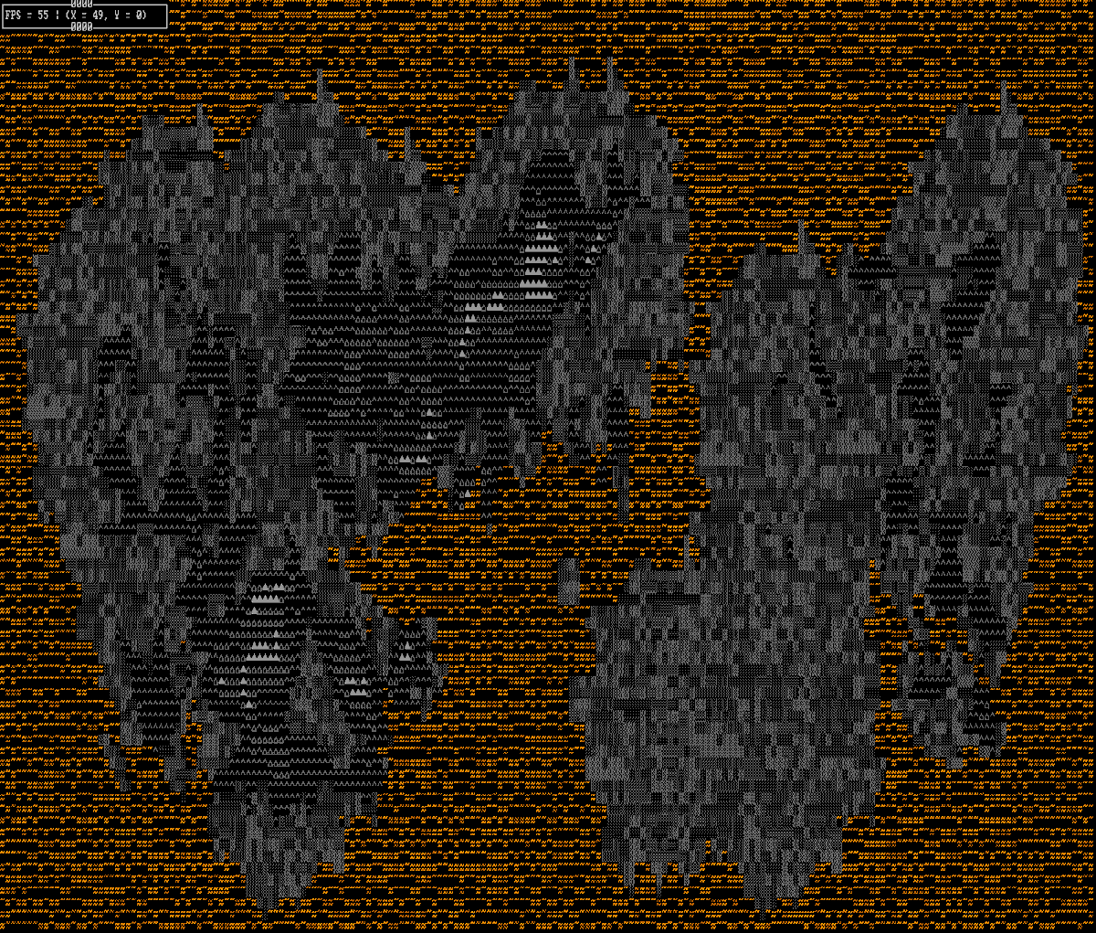ArchHeather11's tweet photo. Tectonic plates re-implementation
#worldgeneration #ASCII #IndieGameDev #indiegame #roguelike #mapgeneration #proceduralgeneration https://t.co/LKjMOxBLYY