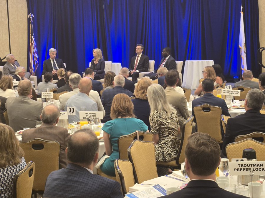 Providence Chamber (@provchamber) on Twitter photo Thank you to our Congressional leaders for once again joining with the RI business community to provide their insights on the many critical issues of the day which will shape what our state looks like in the months ahead.
<a href="/SenatorJackReed/">Jack Reed</a> <a href="/SenWhitehouse/">Sheldon Whitehouse</a> <a href="/SethMagaziner/">Seth Magaziner</a> <a href="/RepGabeAmo/">Congressman Gabe Amo</a> Thank you to our Congressional leaders for once again joining with the RI business community to provide their insights on the many critical issues of the day which will shape what our state looks like in the months ahead.
<a href="/SenatorJackReed/">Jack Reed</a> <a href="/SenWhitehouse/">Sheldon Whitehouse</a> <a href="/SethMagaziner/">Seth Magaziner</a> <a href="/RepGabeAmo/">Congressman Gabe Amo</a>