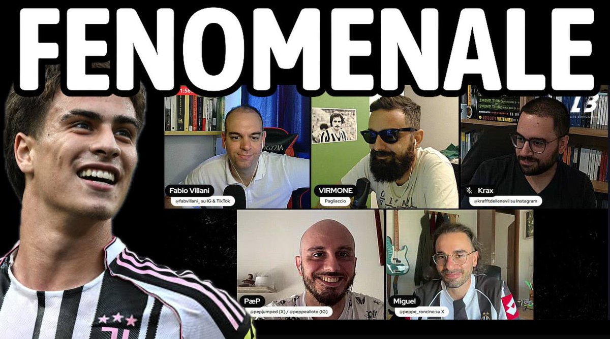 LiveBianconera (@livebianconera_) on Twitter photo È nata una stella mondiale: Kenan Yildiz.
In live <a href="/FabioVillani_/">Fabio Villani</a> <a href="/VirmoneLB/">Virmone</a> <a href="/krafftdellenevi/">Alessandro Krafft</a> <a href="/pepjumped/">PæP 🖐🏻</a> e <a href="/peppe_roncino/">Il Re dei Ratti</a> hanno azzardato dei paragoni con campioni del passato.
Ritrovate il caffè di LB anche su Youtube⬇️
youtu.be/LblN1kQD3ec È nata una stella mondiale: Kenan Yildiz.
In live <a href="/FabioVillani_/">Fabio Villani</a> <a href="/VirmoneLB/">Virmone</a> <a href="/krafftdellenevi/">Alessandro Krafft</a> <a href="/pepjumped/">PæP 🖐🏻</a> e <a href="/peppe_roncino/">Il Re dei Ratti</a> hanno azzardato dei paragoni con campioni del passato.
Ritrovate il caffè di LB anche su Youtube⬇️
youtu.be/LblN1kQD3ec