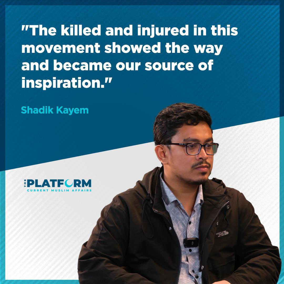 Our interview with Shadik Kayem, organizer of the Anti-Discrimination Student Movement in Bangladesh, is out! 
🔗youtu.be/XMWcfJBIH9A?si…