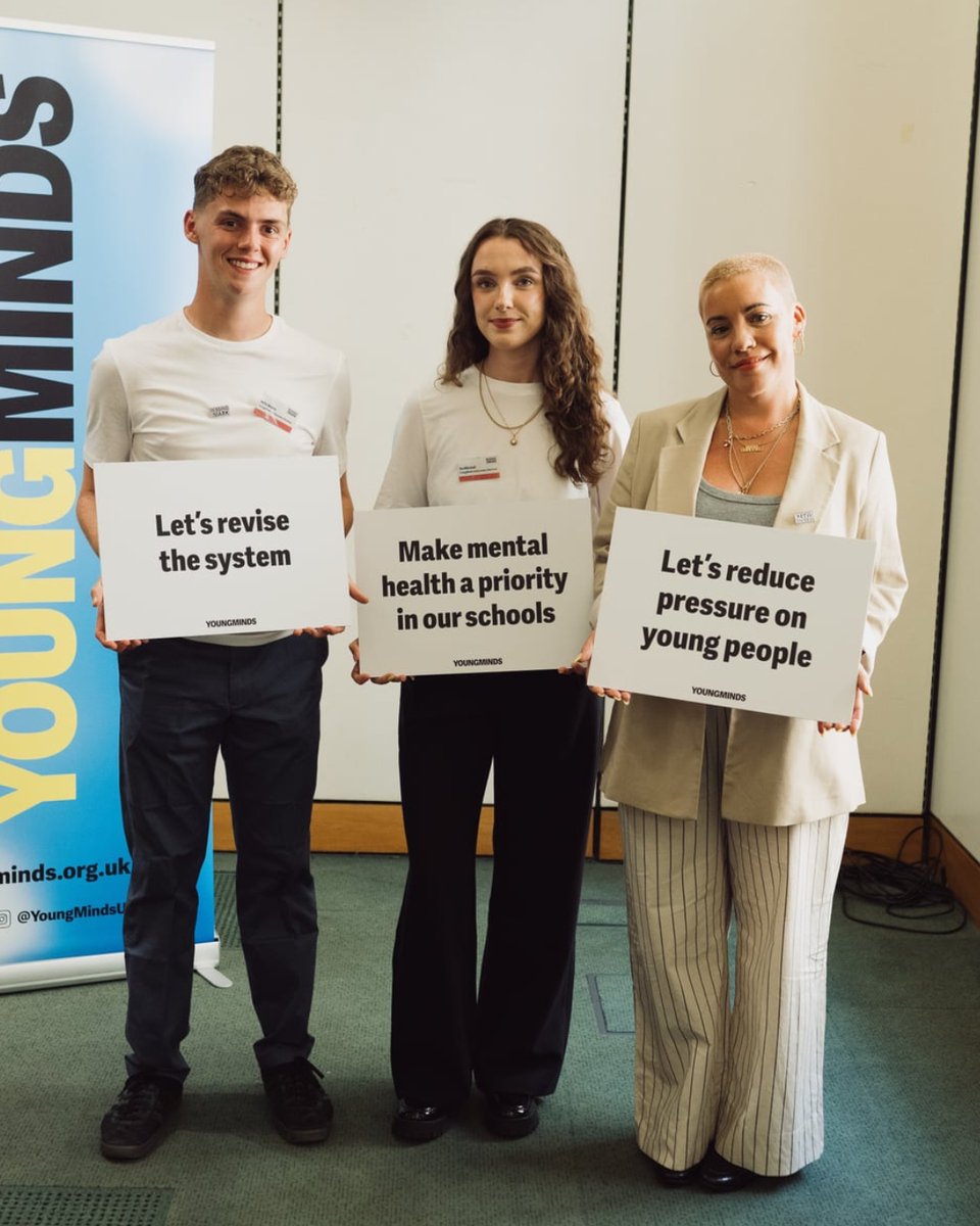 YoungMindsUK's tweet image. It’s time to overhaul the exam system and ease the pressure on young people. This is the message we shared with MPs at our event in Parliament. 

They spoke to our Activists and our Ambassadors about the damage exams are causing young people - and why it’s time to scrap SATS and…