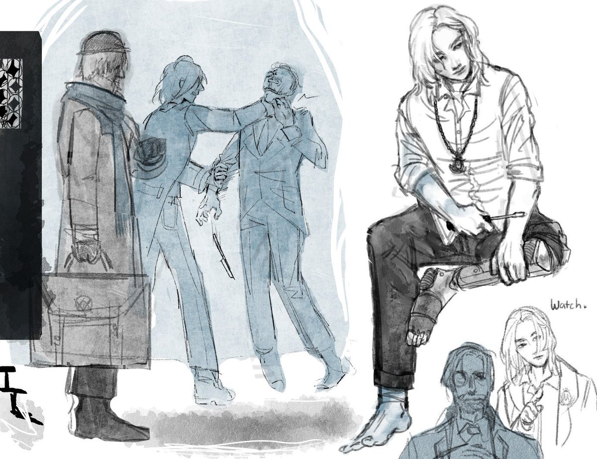 Before Overture's release, I had this idea of how Geppetto and Romeo's dynamic could've been just before the puppet frenzy. 

I thought it'd be interesting if Romeo worked as Geppetto's personal bodyguard/assistant.