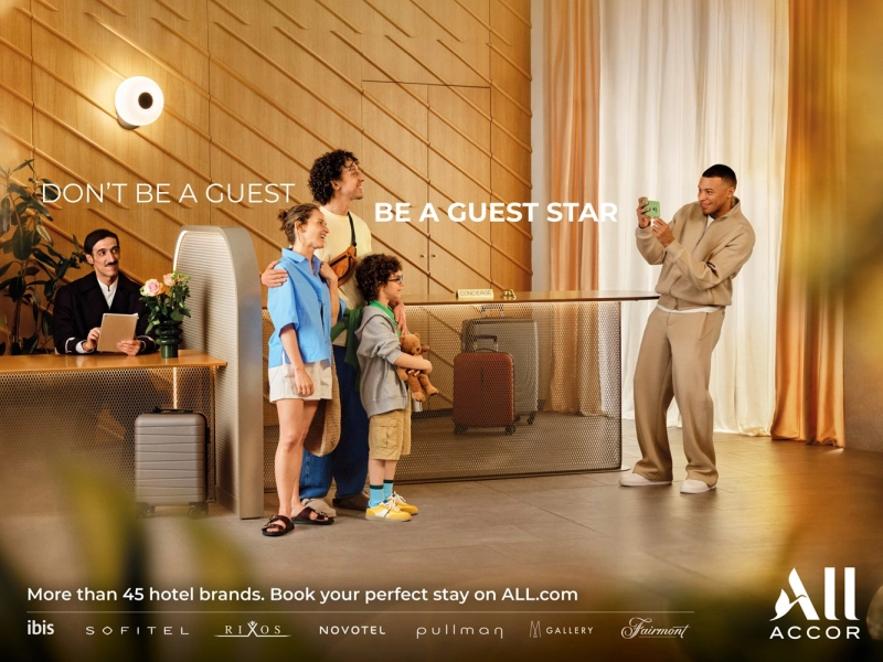 1HotelNews's tweet image. Accor Launches New Marketing Campaign Featuring Kylian Mbappé: Accor has launched a new campaign featuring Kylian Mbappé as part of its ALL Accor booking platform and loyalty program. hotelnewsresource.com/article136977.… #Accor #KylianMbappe #MarketingCampaign