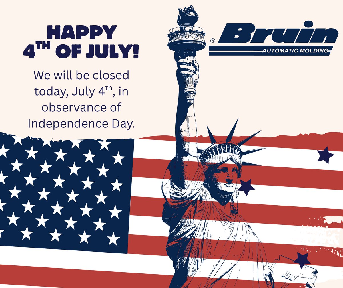 Have a safe and fun 4th of July!
We will resume normal business hours on Monday, July 7th.