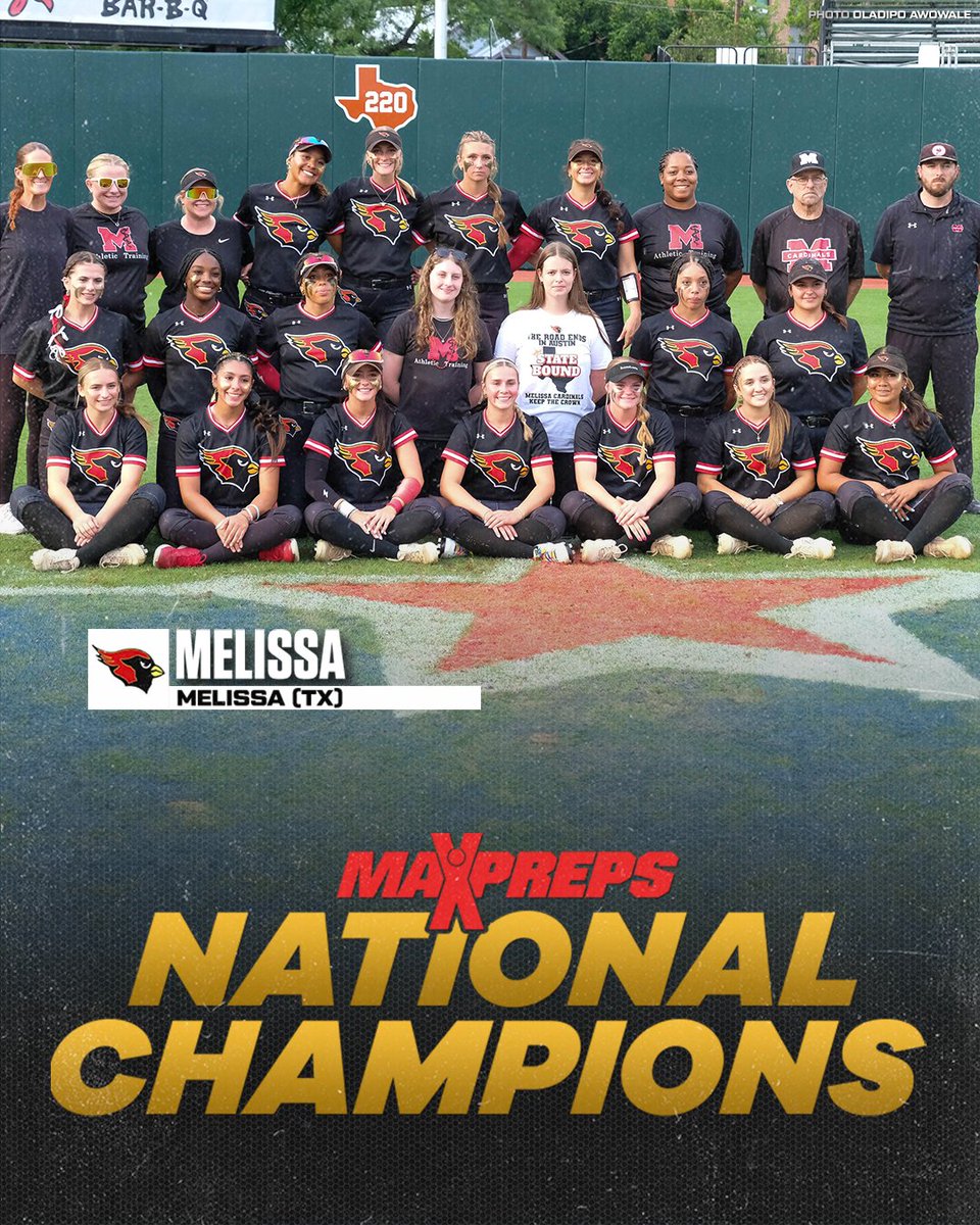 Melissa of Texas crowned national champions in final MaxPreps Top 25 high school softball rankings🔥🥎

Full story and final Top 50 ⬇️
maxpreps.com/news/uuDFIIVOR…