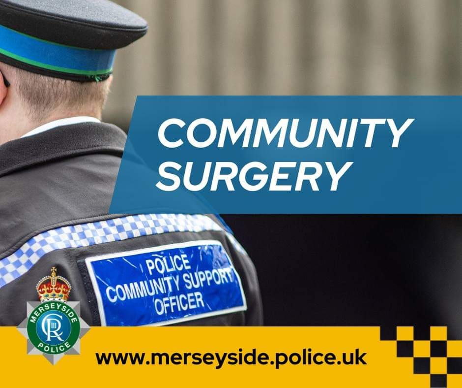 PCSO Neil will be holding a community surgery at St Cyril's Parish club, Southbrook Road, L27 on Tuesday 24/6/2025 between 19.00 to 20.00 hrs. If you have any issues or concerns within the local area why not come along and have chat with him.