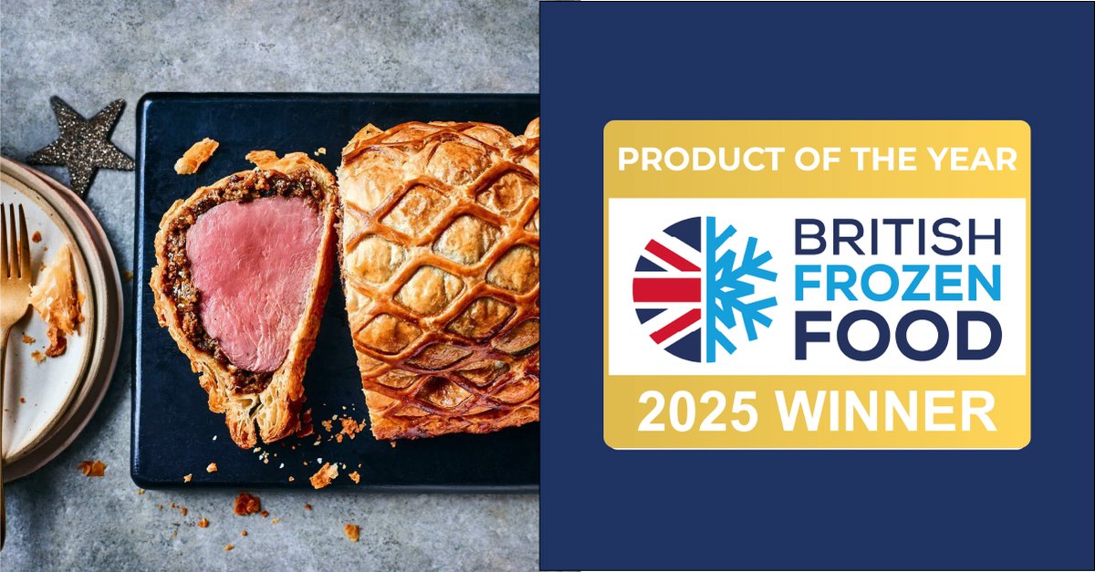 2025 British Frozen Food Awards!
Celebrating the utter brilliance of our overall PRODUCT OF THE YEAR WINNERS!
HUGE CONGRATULATIONS to:
Marks &amp; Spencer M&amp;S Collection Beef Wellington (Retail)
Daregal Gourmet Ltd Squeeze Professional Smoky Burger Sauce (Foodservice)