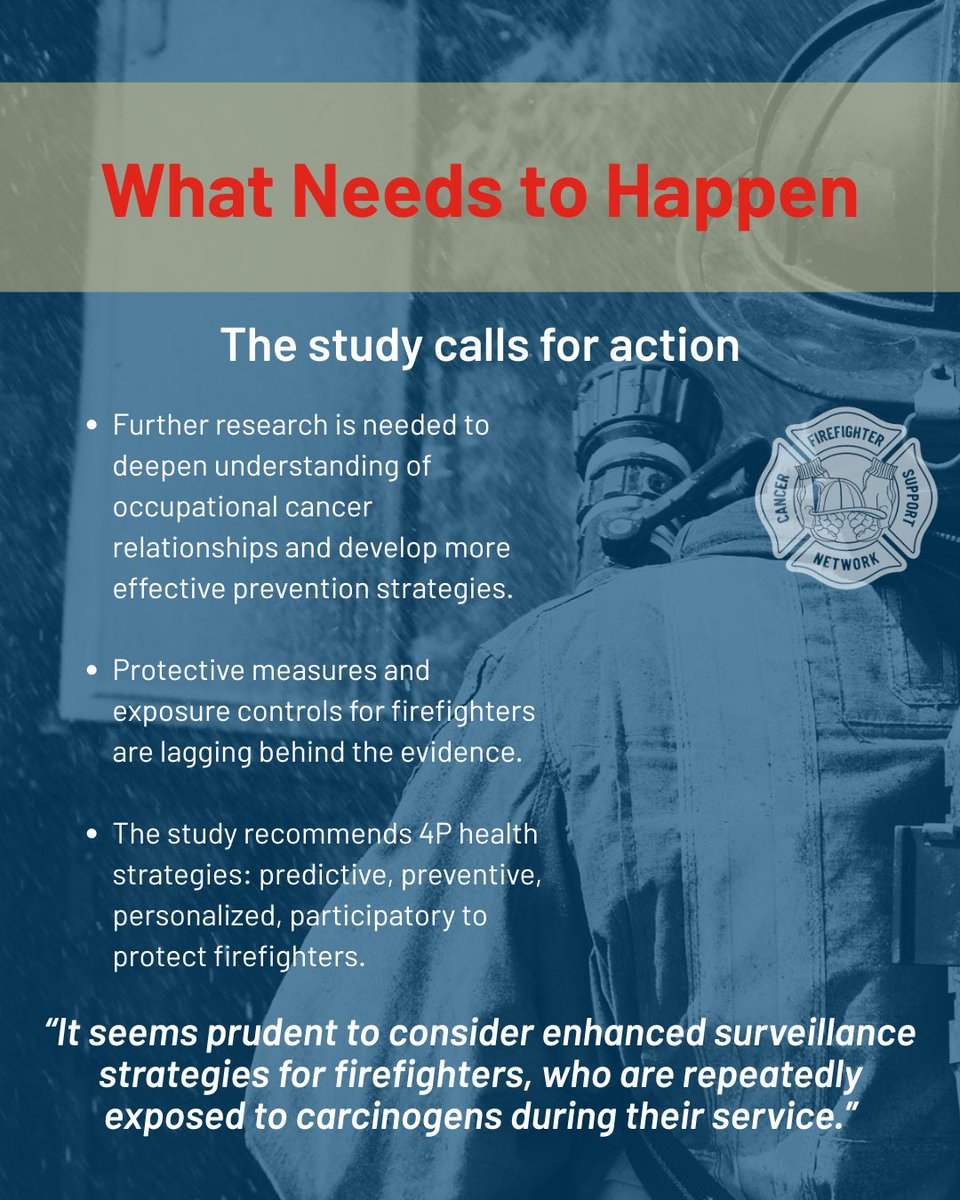 Firefighters face up to a 45% higher risk of prostate cancer, driven by toxic smoke exposure on the job. The science is clear — but protections still lag.

🔗 Read the study: pubmed.ncbi.nlm.nih.gov/37763224/

#FirefighterHealth #CancerRisk #ProstateCancer #FirstResponderSafety