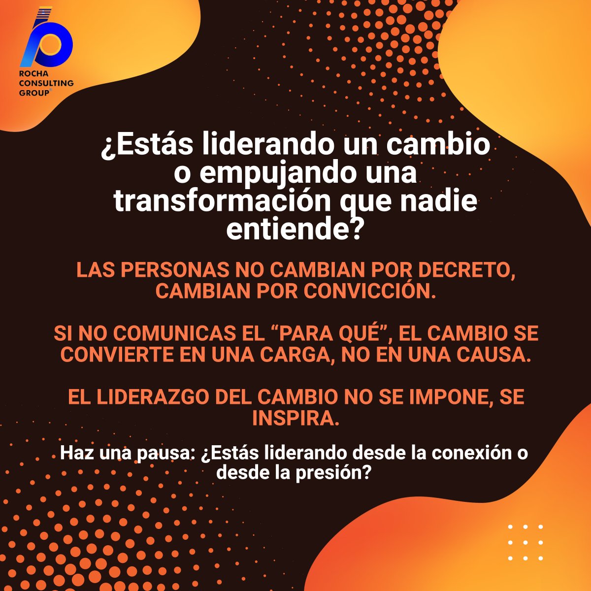 Borisroche's tweet image. Liderar el Cambio o Quedar Atrás
El cambio hoy no es una opción Es el terreno donde se define el liderazgo
Soy @Borisroche experto en liderazgo transformador en Latam

Estoy aquí para acompañarte a liderar el cambio con visión y humanidad

¡Juntos, podemos lograr grandes cosas!