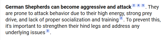 Welp I dunno what to say about this ... with German Shepherds it is important to strengthen their hind legs to stop them from attacking?!

Umm <a href="/bing/">Bing</a> you seem to be a bit confused LOL