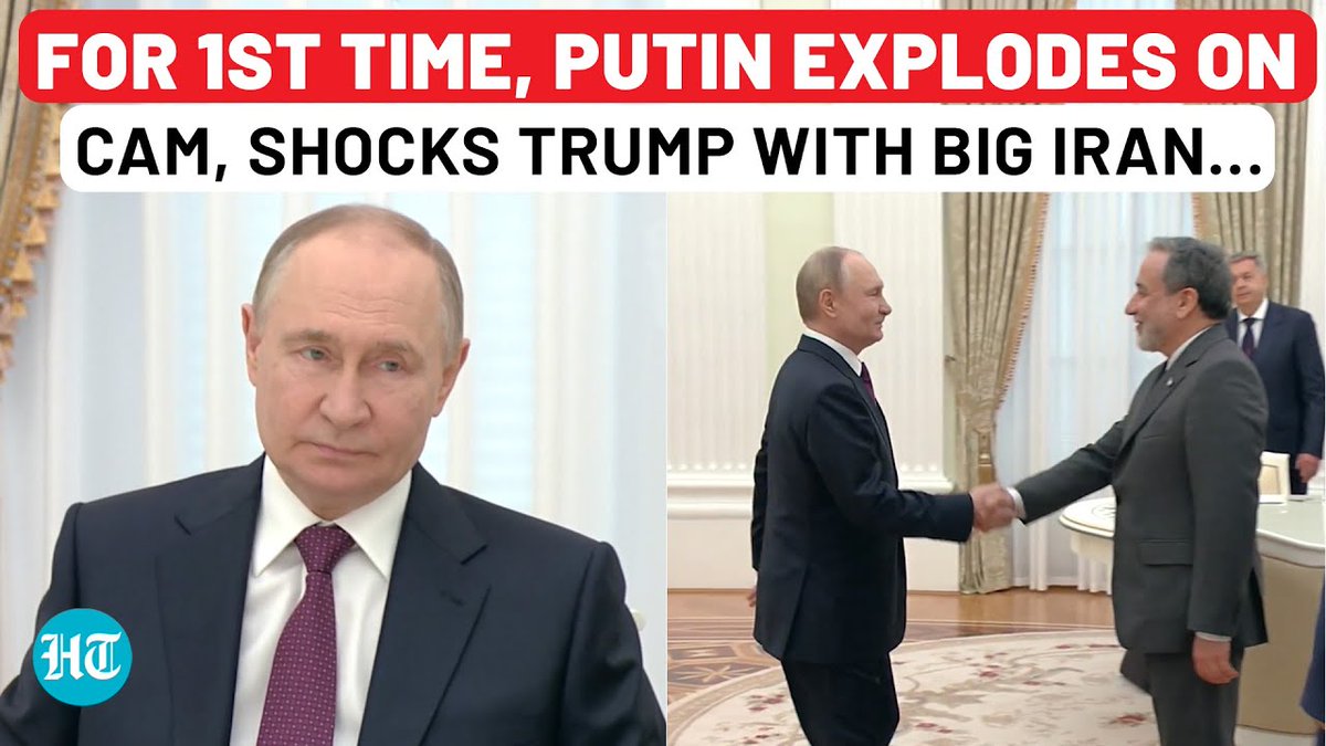 htTweets's tweet photo. 📽️Russian President Vladimir Putin condemned the recent U.S. airstrikes on Iran’s nuclear facilities as “unprovoked aggression” and “unjustified,” during a high-profile meeting with Iranian Foreign Minister Abbas Araghchi in Moscow.

Watch full speech ▶️https://t.co/xxCYnZ4ITu

#IranIsraelConflict #Russia #UnitedStates