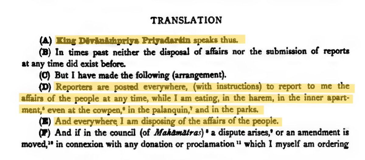 Sreejit 🇮🇳 (@sreejitthinks) on Twitter photo The origins and first mention of Bureaucracy and paperwork by Emperor #Ashoka in the #Girnar rock edicts at #Junagarh in #Gujarat . This also shows the beginning of state monitoring all aspects of citizens lives, the ancient #KGB ~ 250 BC
<a href="/PrasunNagar/">John Oldman</a> The origins and first mention of Bureaucracy and paperwork by Emperor #Ashoka in the #Girnar rock edicts at #Junagarh in #Gujarat . This also shows the beginning of state monitoring all aspects of citizens lives, the ancient #KGB ~ 250 BC
<a href="/PrasunNagar/">John Oldman</a>