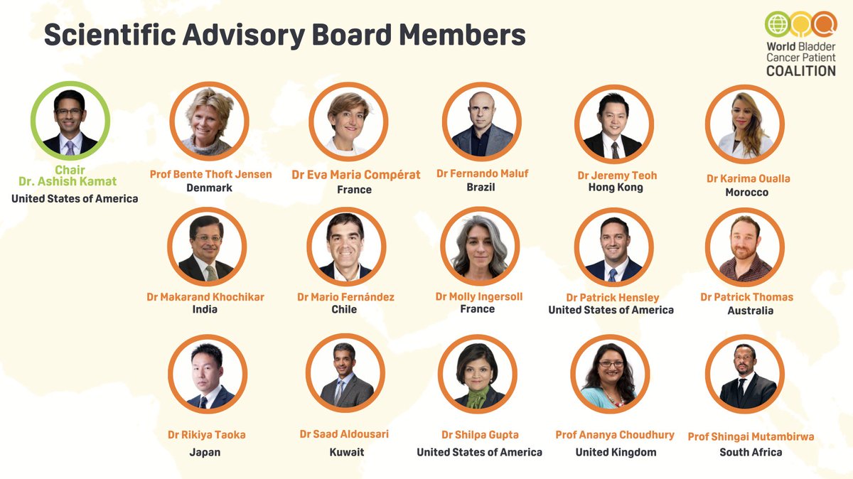 WorldBladderCan's tweet image. Big news! We have launched our first Scientific Advisory Board, a global group of urologists, oncologists, nurses & researchers guiding us with the latest science 💡
🧠 Led by @UroDocAsh, this marks a new era in patient-focused, evidence-based care.
Meet the…