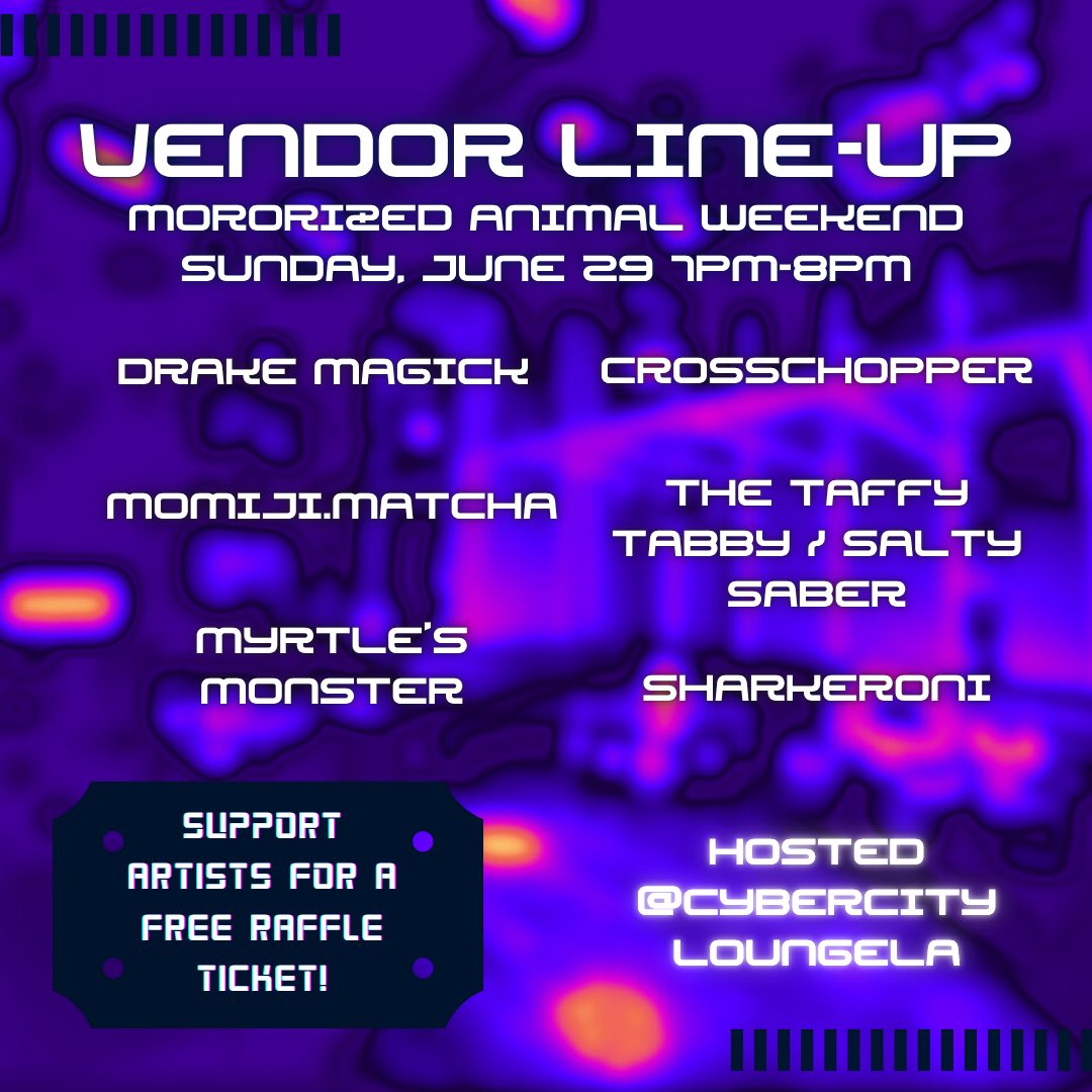 Come support some lovely local talented folks~ Each vendor is unique in style, goodies, &amp; handcrafted items!!🎨🐾