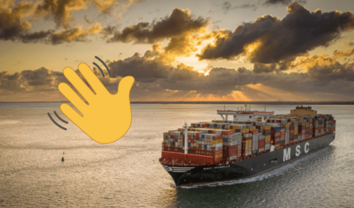 MasContainer's tweet photo. Con el arribo final del #MSCIsabella, se bajó definitivamente el telón de la #alianza2M, el acuerdo operativo que durante casi diez años unió a @Maersk y #MediterraneanShippingCompany (@MSCCargo ) en las #rutas #EsteOeste https://t.co/j0PSWmPme3 https://t.co/9KZpjwVIxx