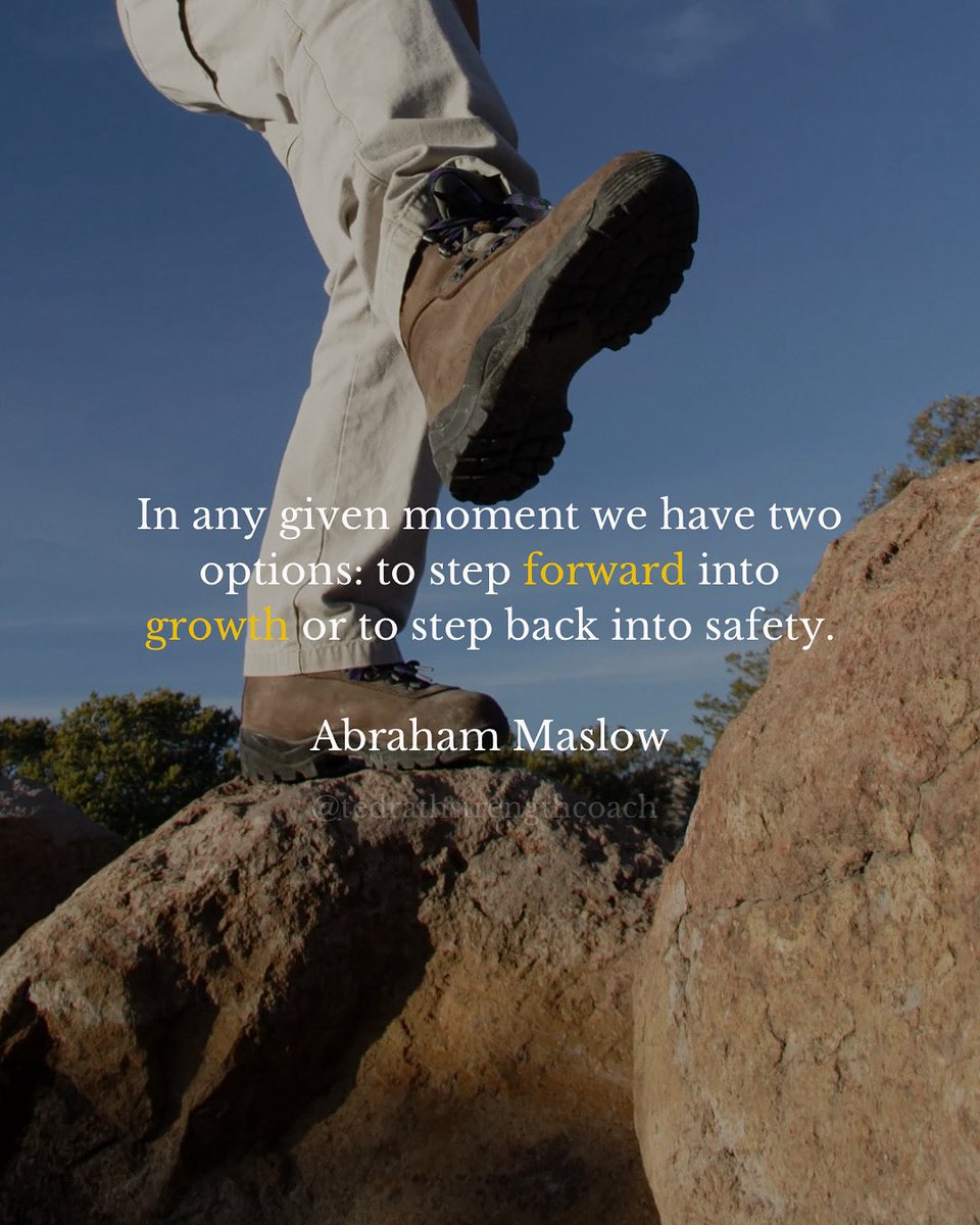 ted_rath's tweet image. Growth requires a willingness to TAKE A STEP FORWARD!!!
.
.
.
#tedwalk #dailydeposits #defaulturgent #BeyondComfort