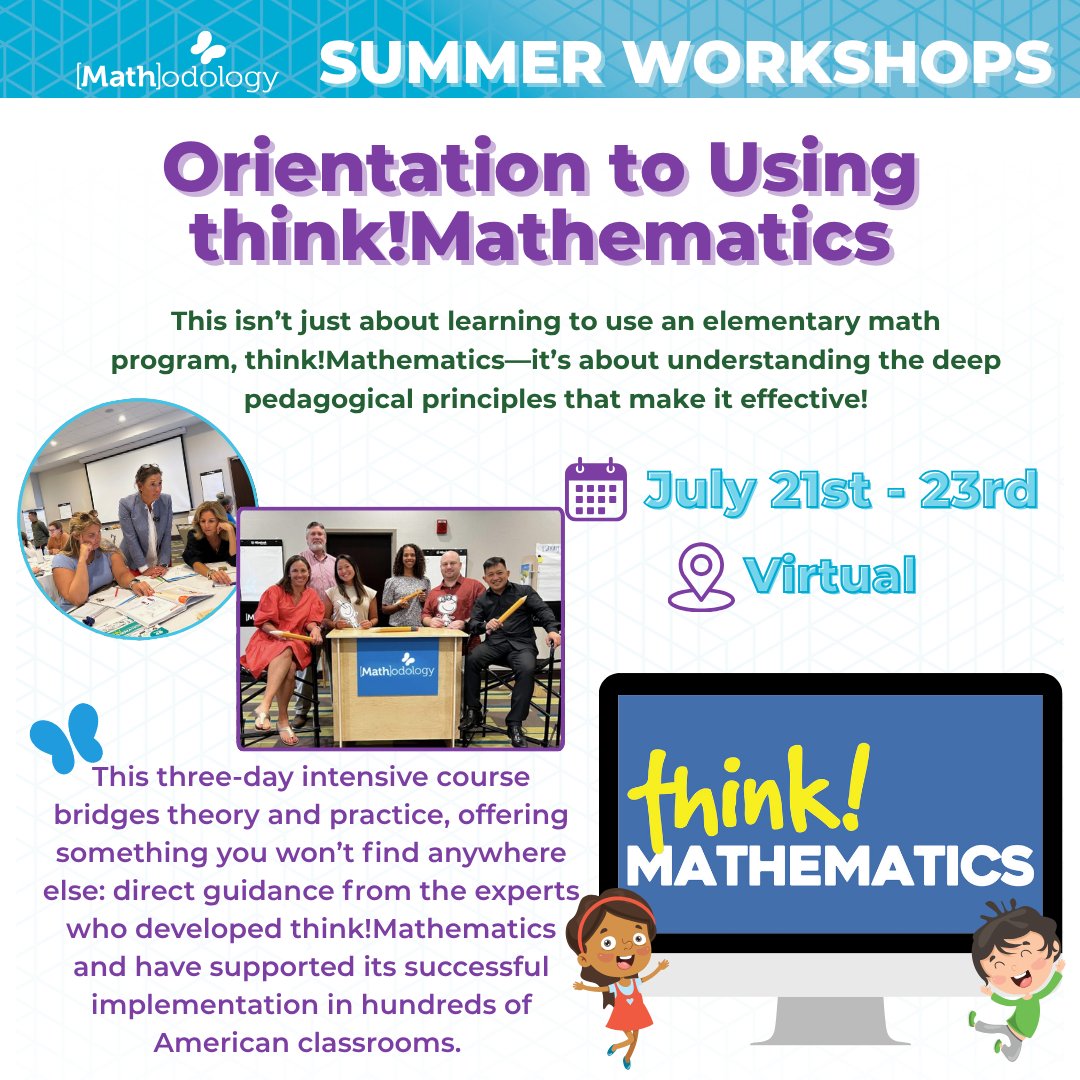 schaefer_mama's tweet photo. 💻 Can't make it to Florida? No problem! Our virtual workshops are still for you! 

🚀 Spots are filling up! Register now: https://t.co/FluYbIiSnf

#VirtualPD #thinkMathematics #TeacherTraining #MathCurriculum #ProfessionalDevelopment #ElementaryMath #TeacherGrowth https://t.co/tGwfpwYVlQ
