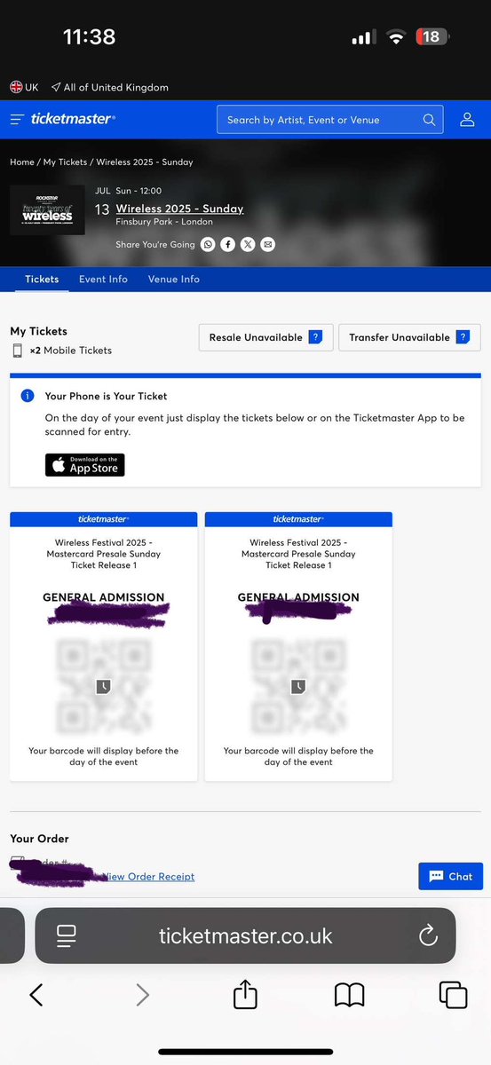 JoeEvents_'s tweet image. 4x Wireless Festival tickets for sale for Sunday 13th July 🔥✅

#wireless #wirelessfestival #tickets #drake #VybzKartel #BurnaBoy #sundaywireless 

DM to enquire or drop your number and the team will enquire you immediately✅

Purchase with confidence💯✅