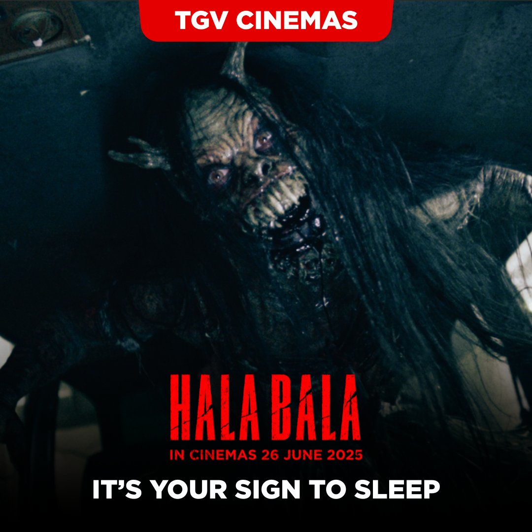 TGVCinemas's tweet photo. Goodnight 😚
#HalaBala is showing this Thursday June 26. 😈 https://t.co/dMI5MYwsOi